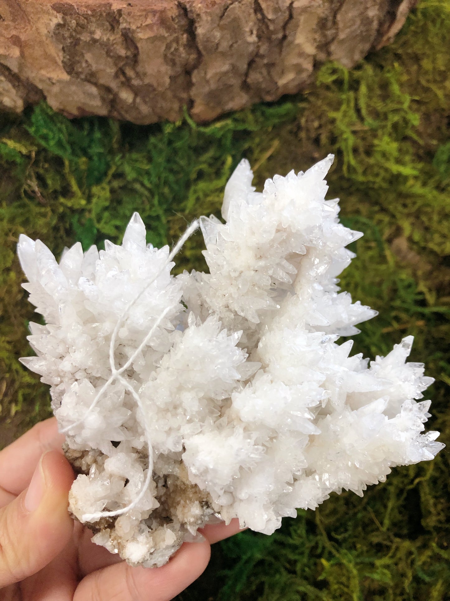 White Aragonite Clusters