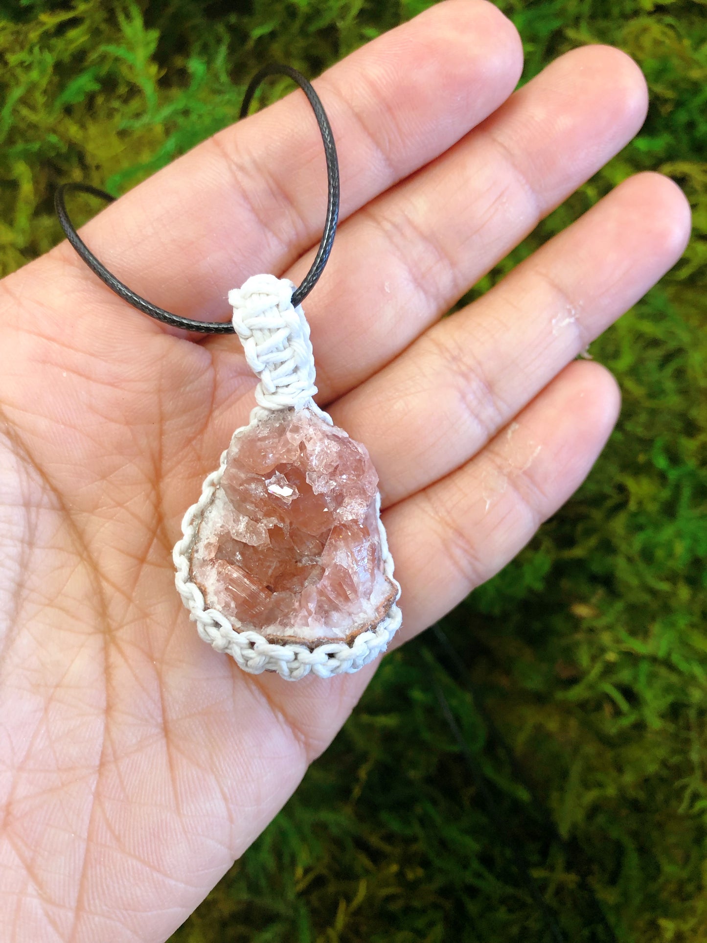 Pink amethyst necklace