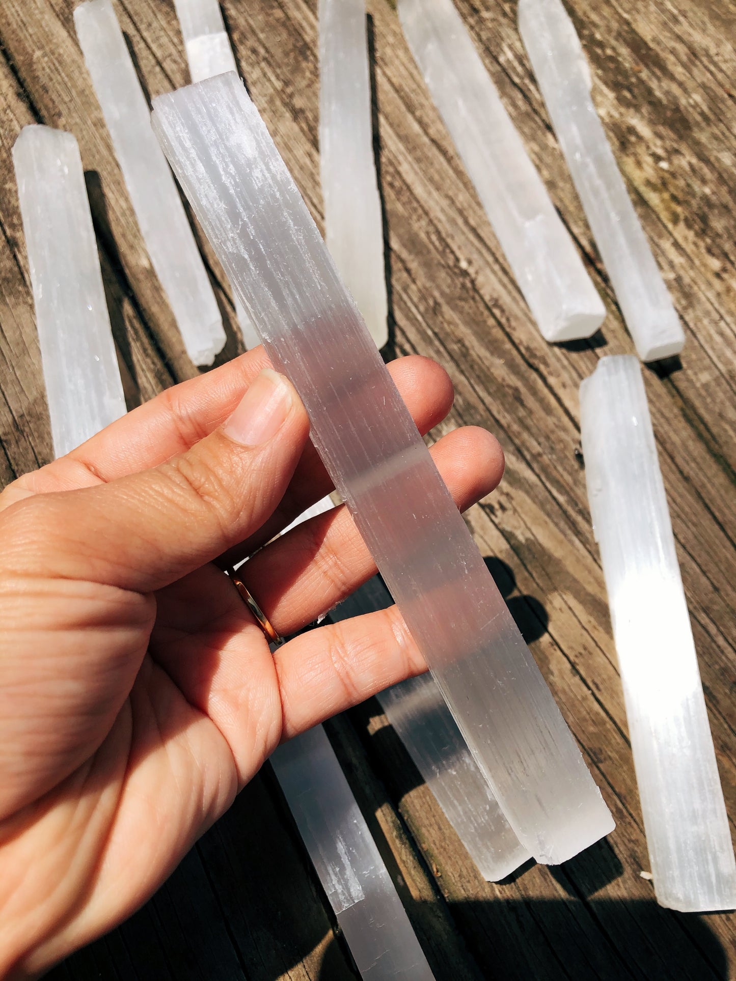 Selenite Wand 6”