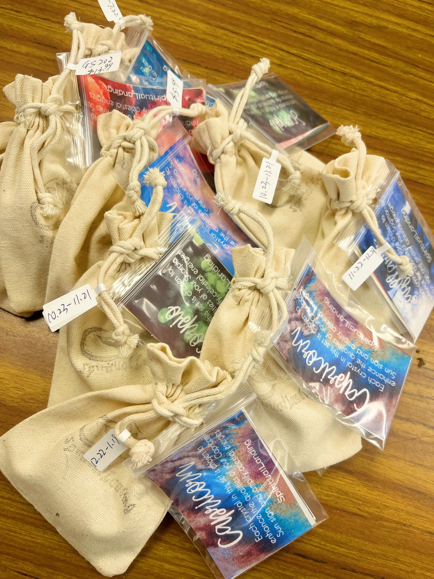 Zodiac Constellation crystal set