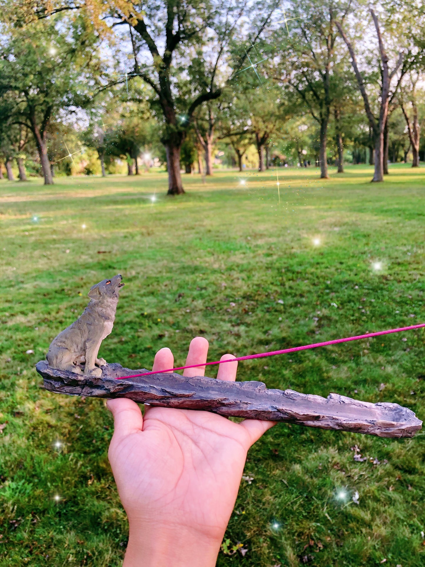 Howling Wolf Incense Holder