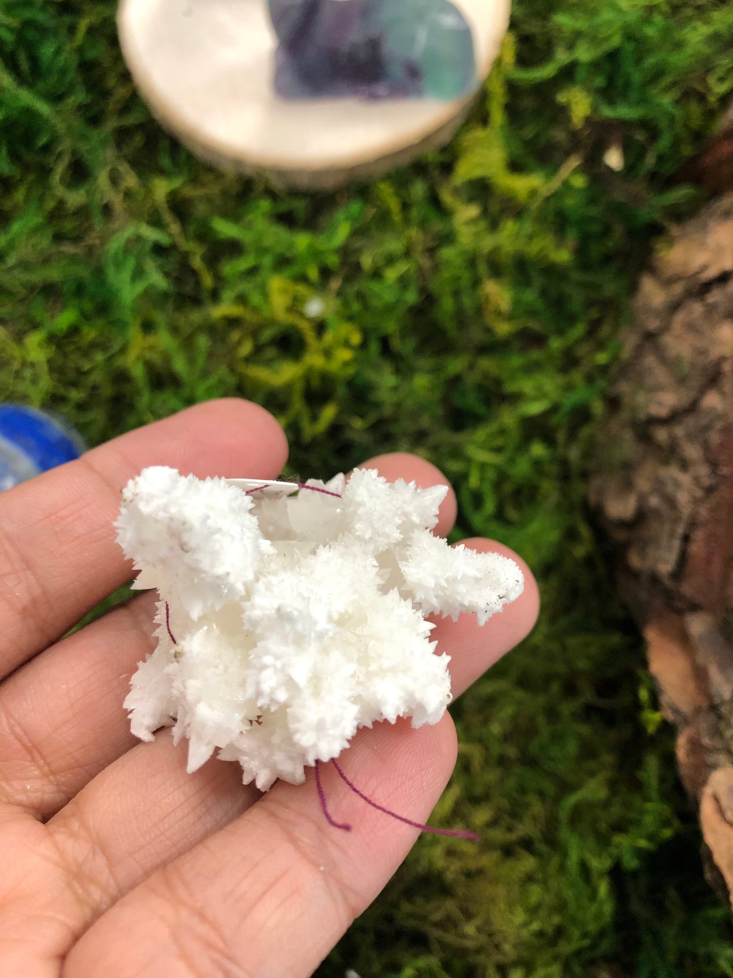 White Aragonite Clusters