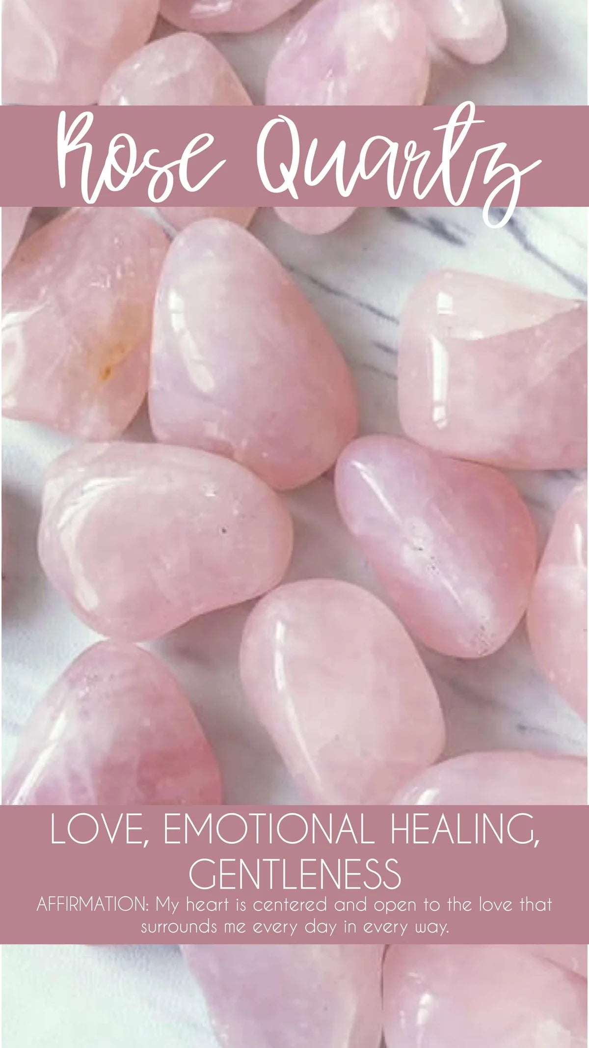 Rose Quartz Tumbled