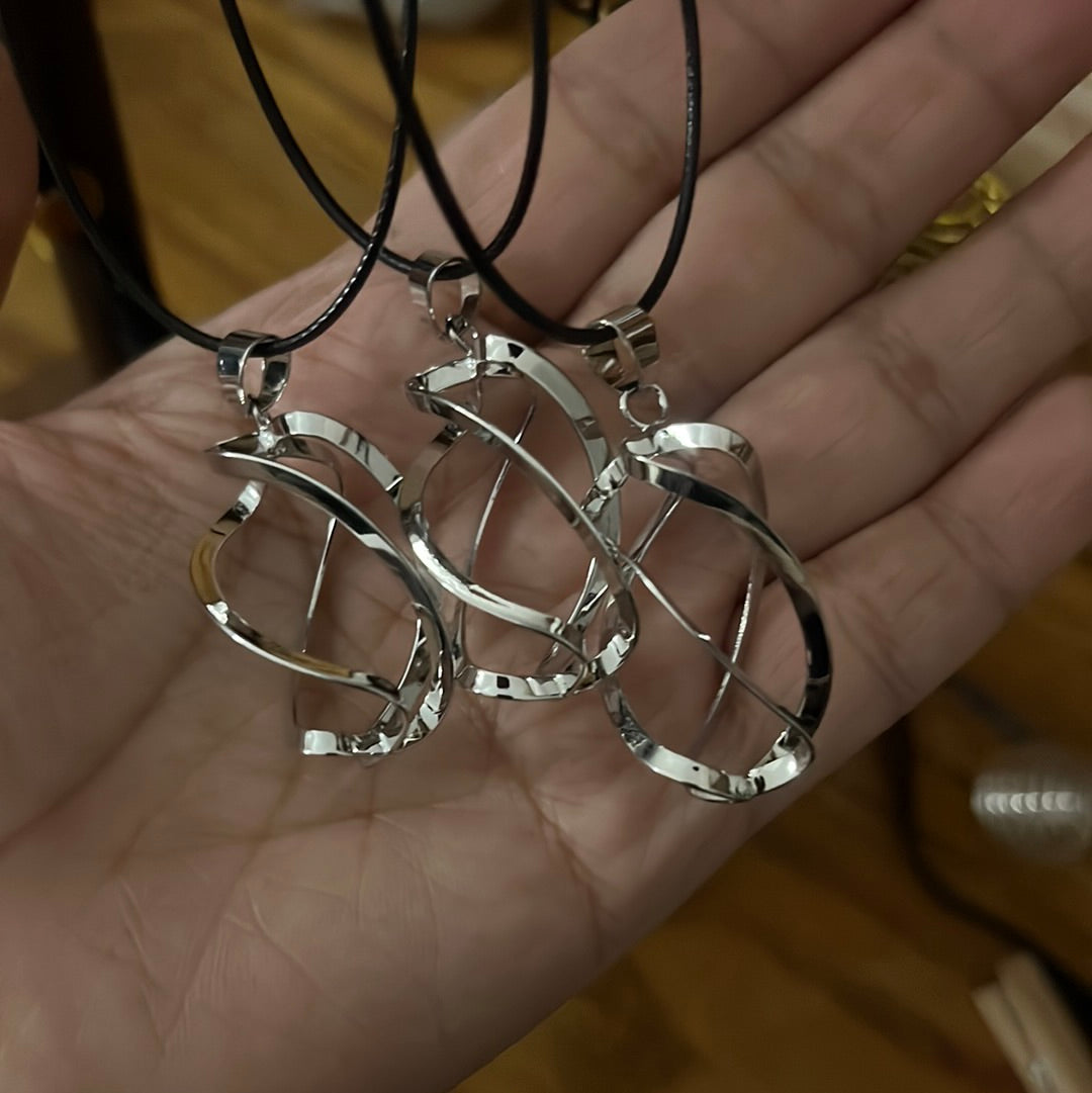 Gemstone Cage pendant CYO Necklace (no crystal included )