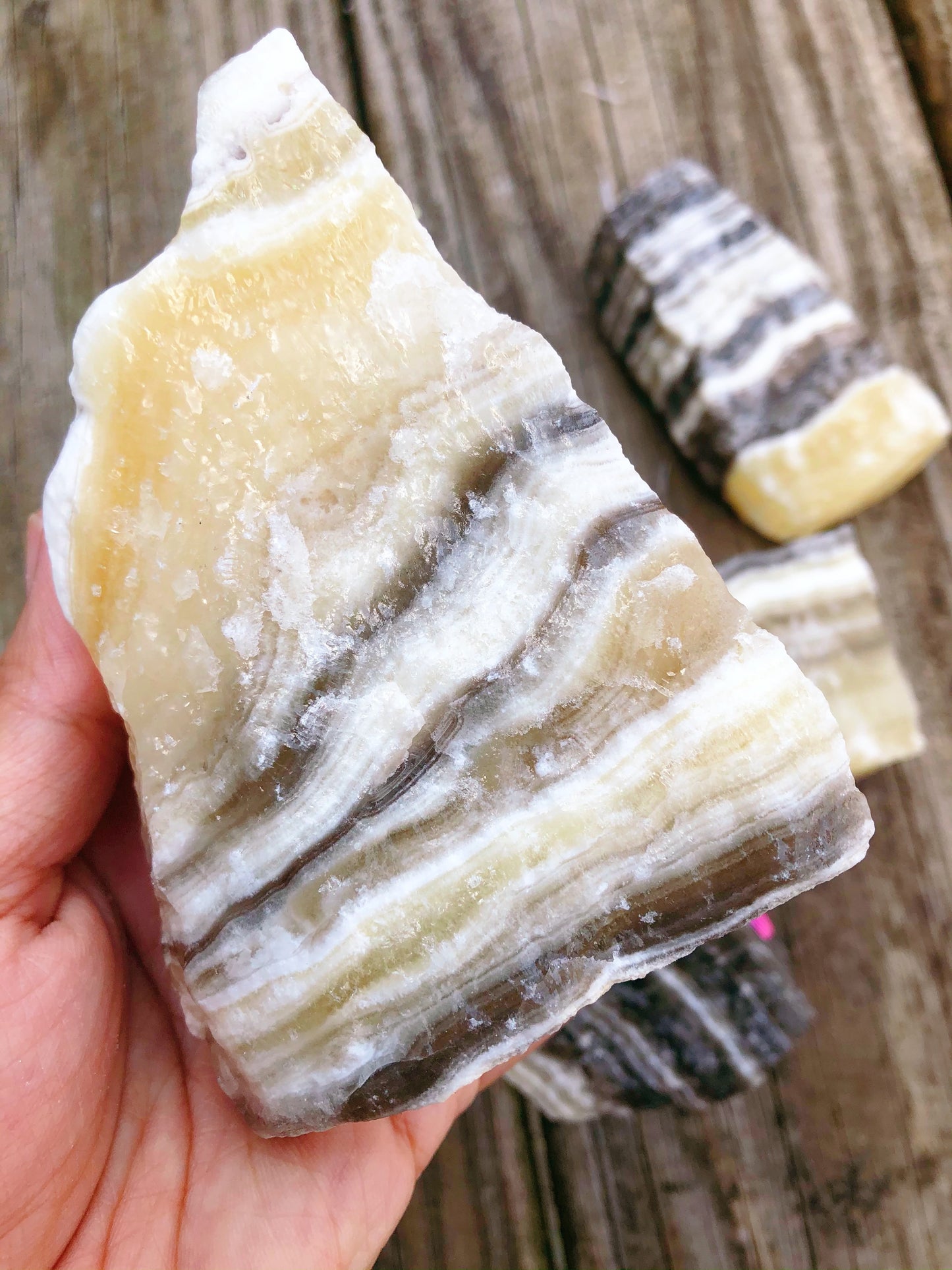 Zebra Calcite Small Rough