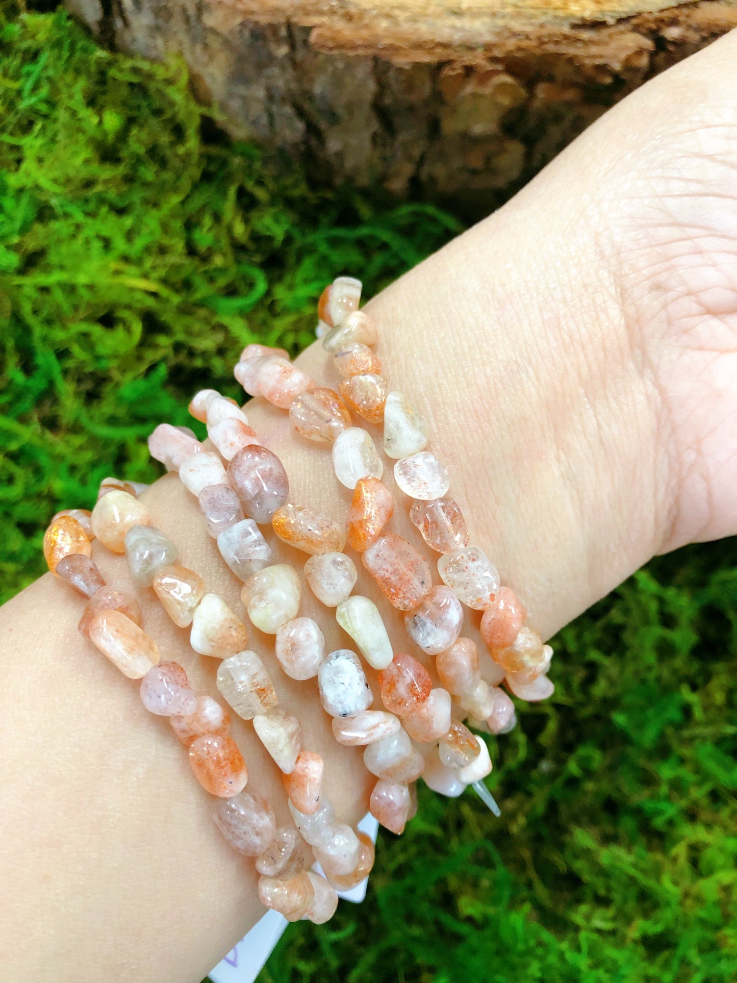 Sunstone Pebble Bracelet