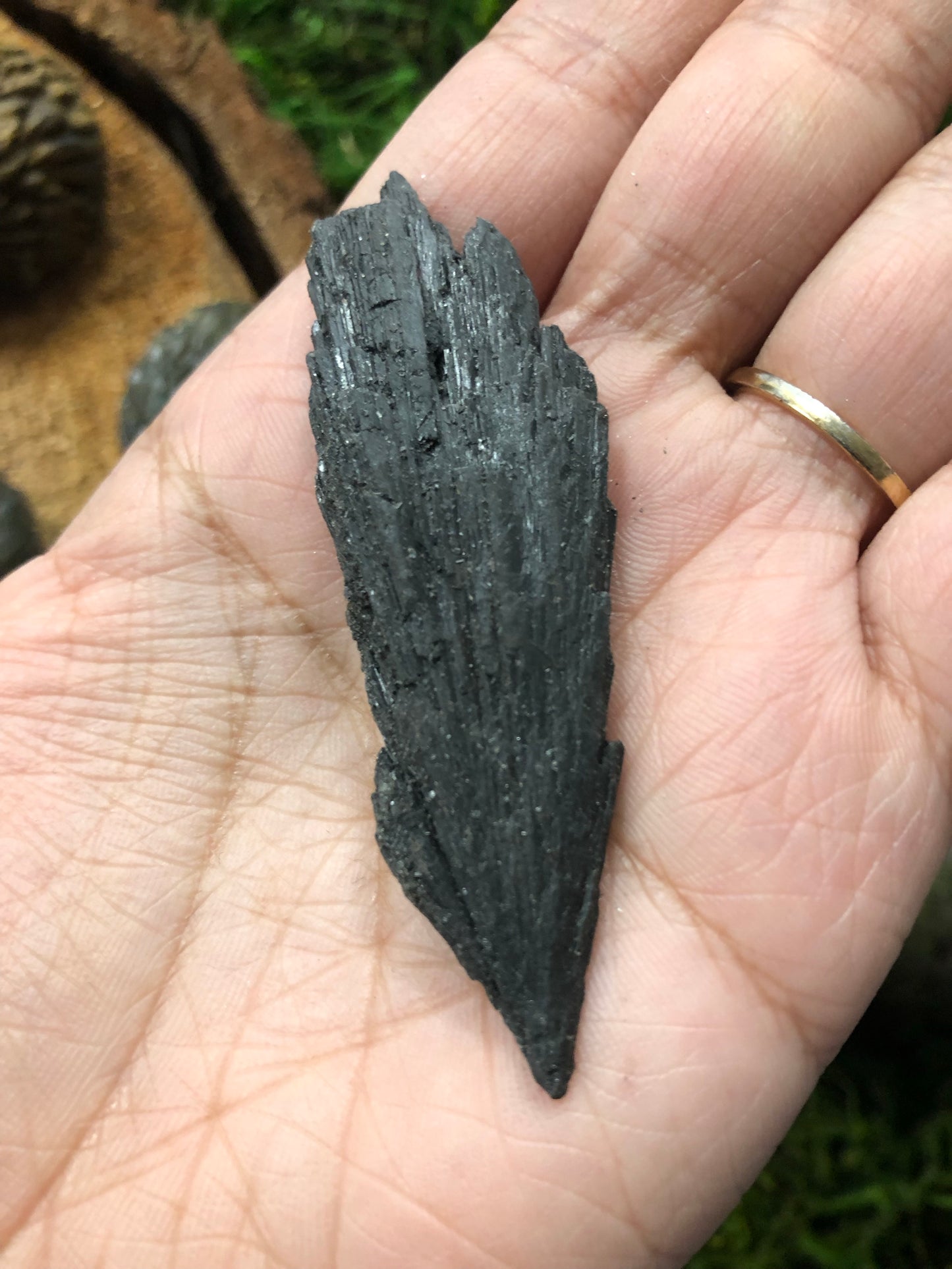 Black Kyanite Tumbled
