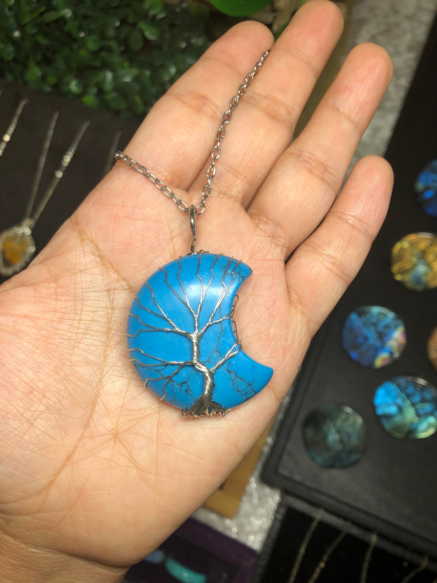 Silver Plated Moon necklace