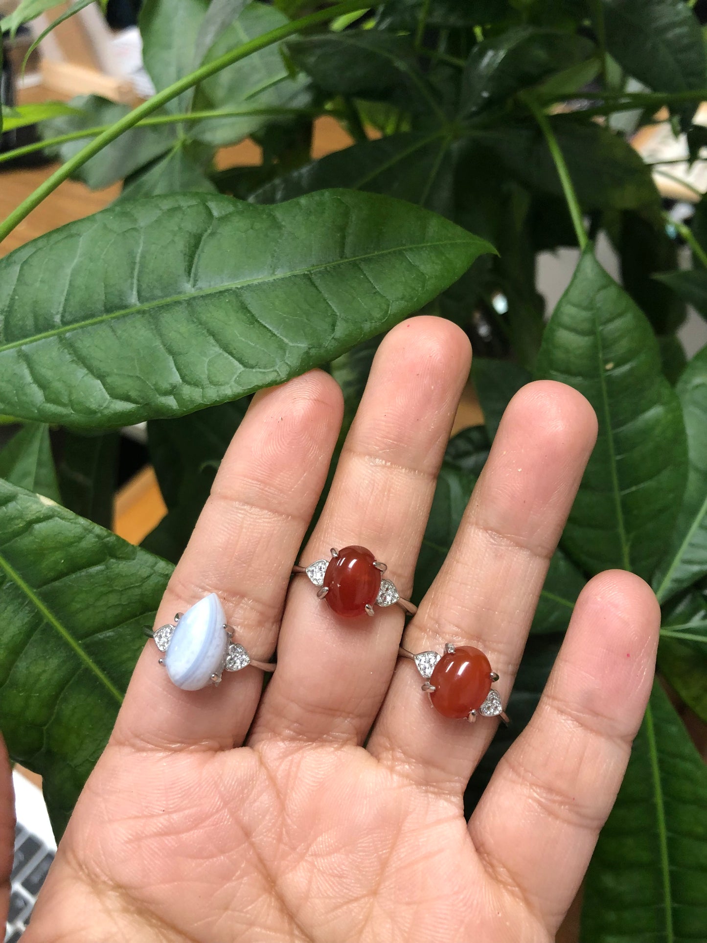 Adjustable Gemstone Ring