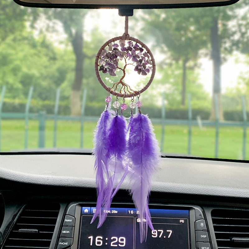 Gemstone Tree of Life Car Hanging