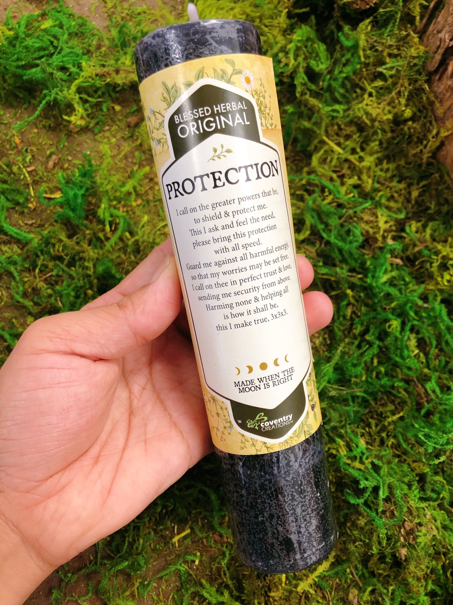 Intention candle Blessed Herbal Pillar Candles