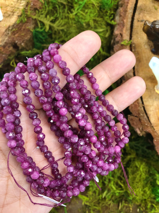 Ruby Bracelet Faceted