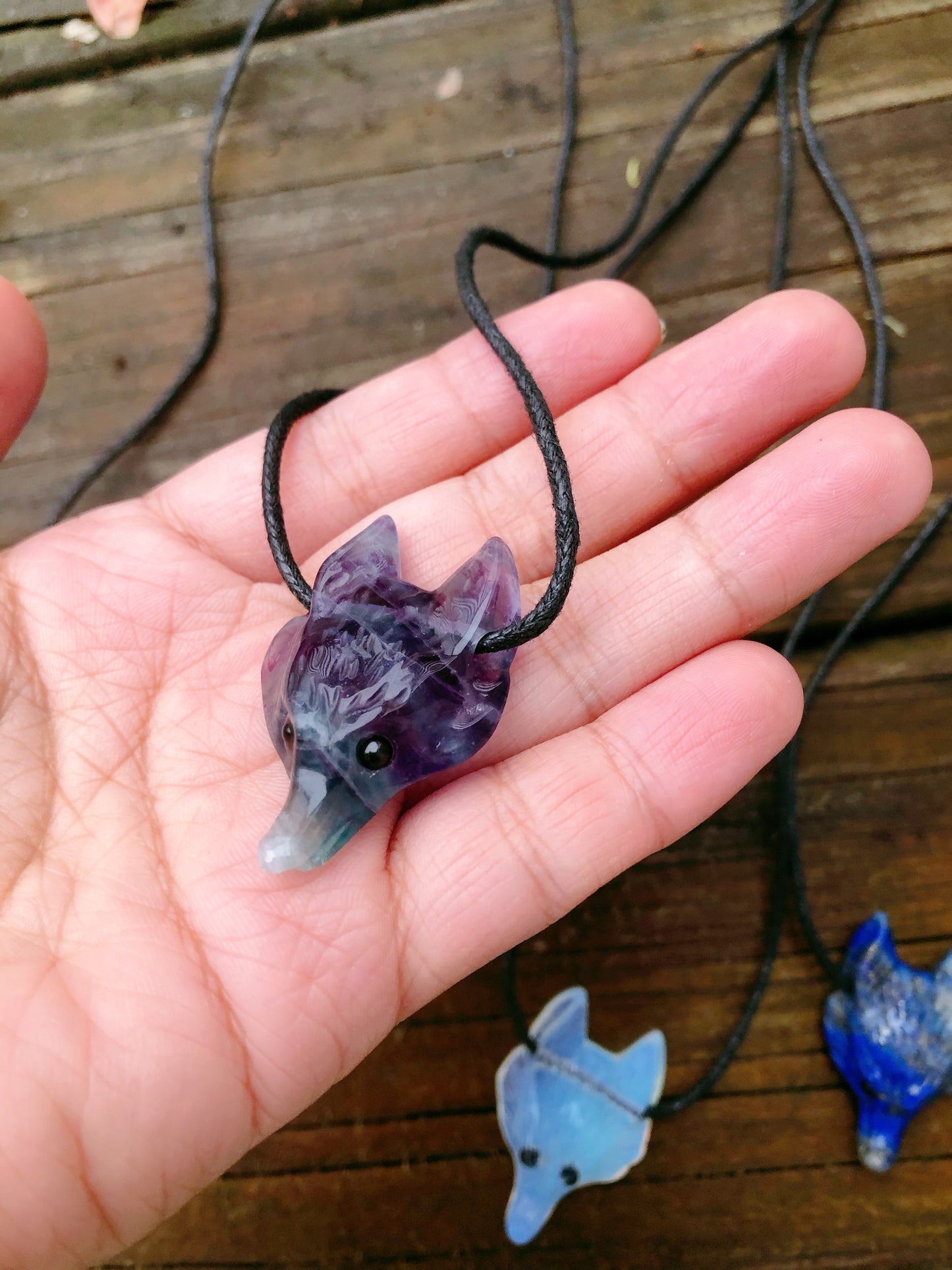 Wolf Carving Necklaces