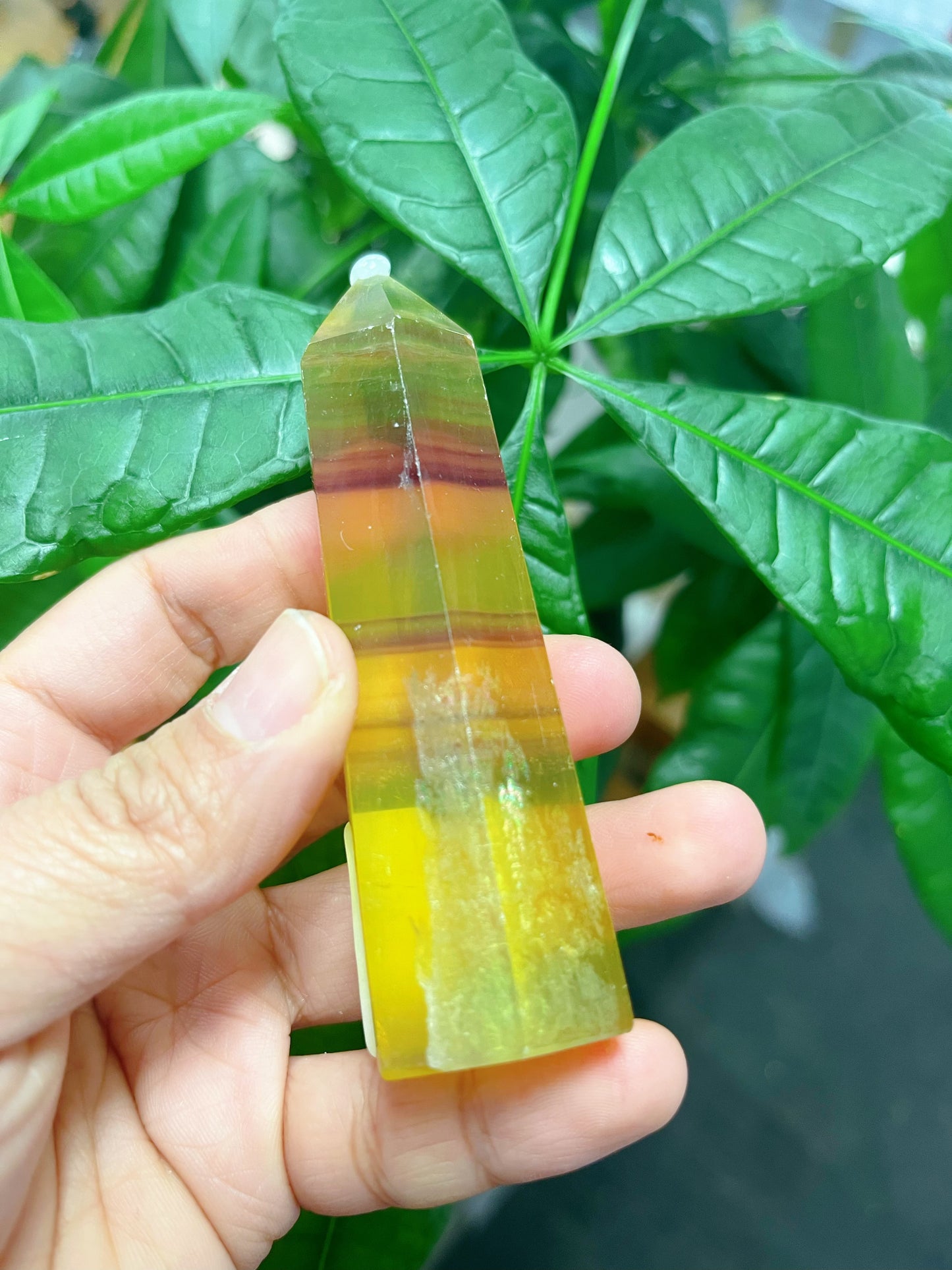 Yellow Fluorite Tower Point