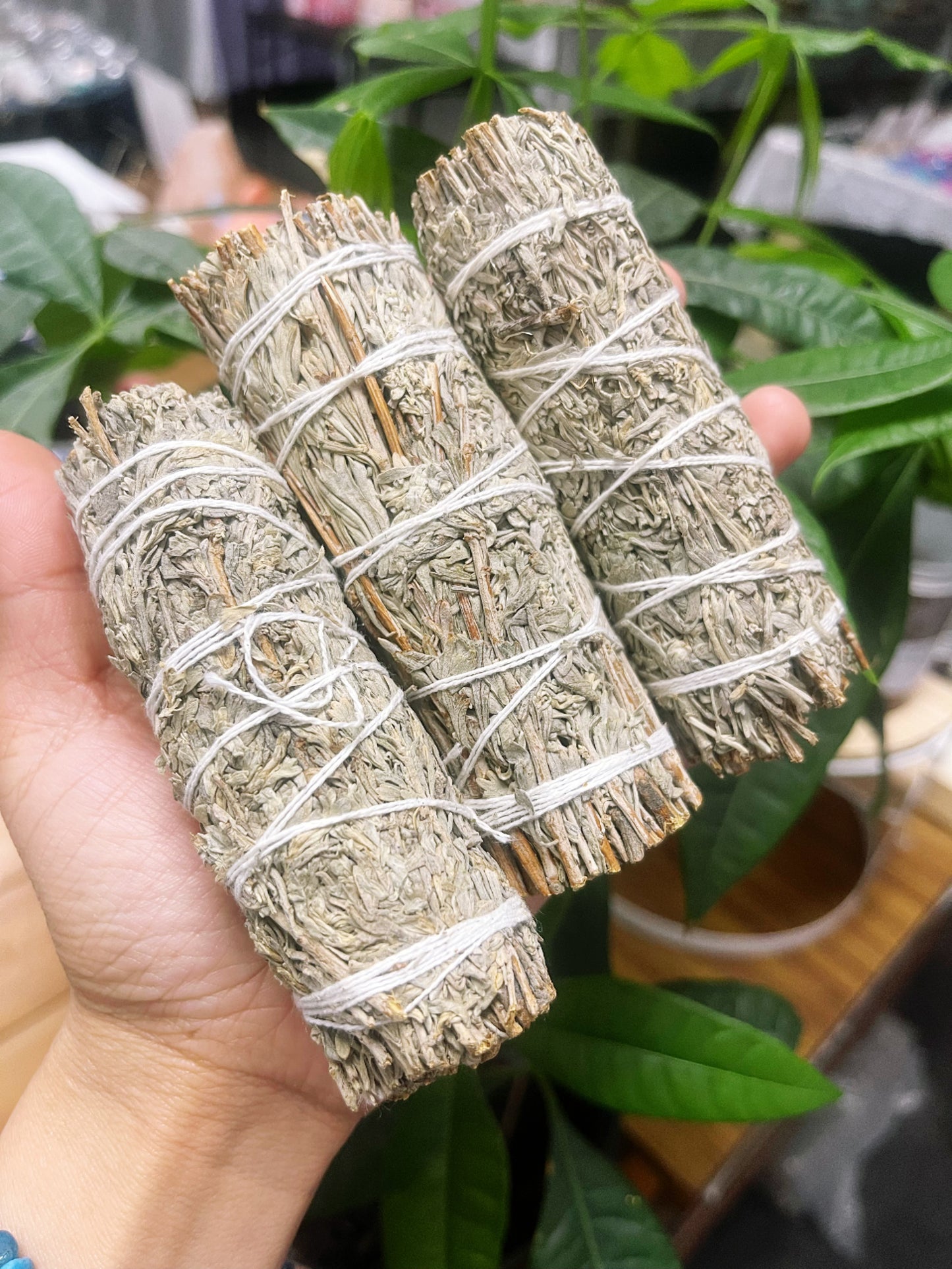 Blue Sage 4" Smudge Stick