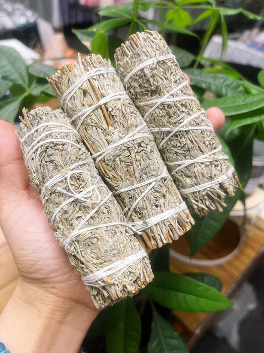 Blue Sage 4" Smudge Stick
