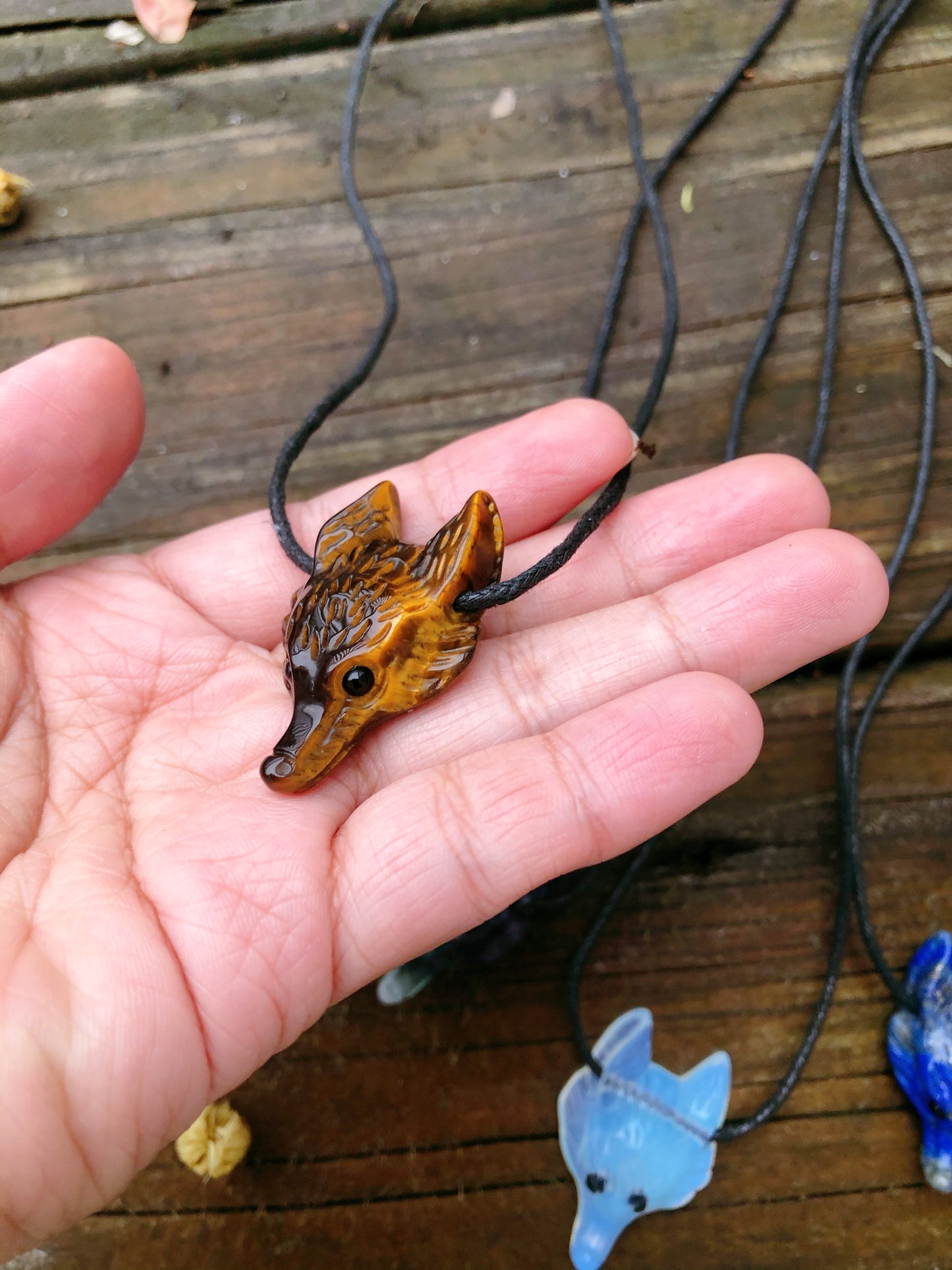 Wolf Carving Necklaces