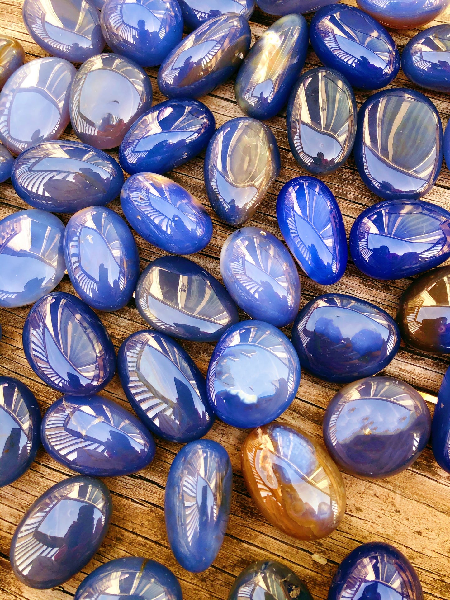 Blue Agate Tumbled