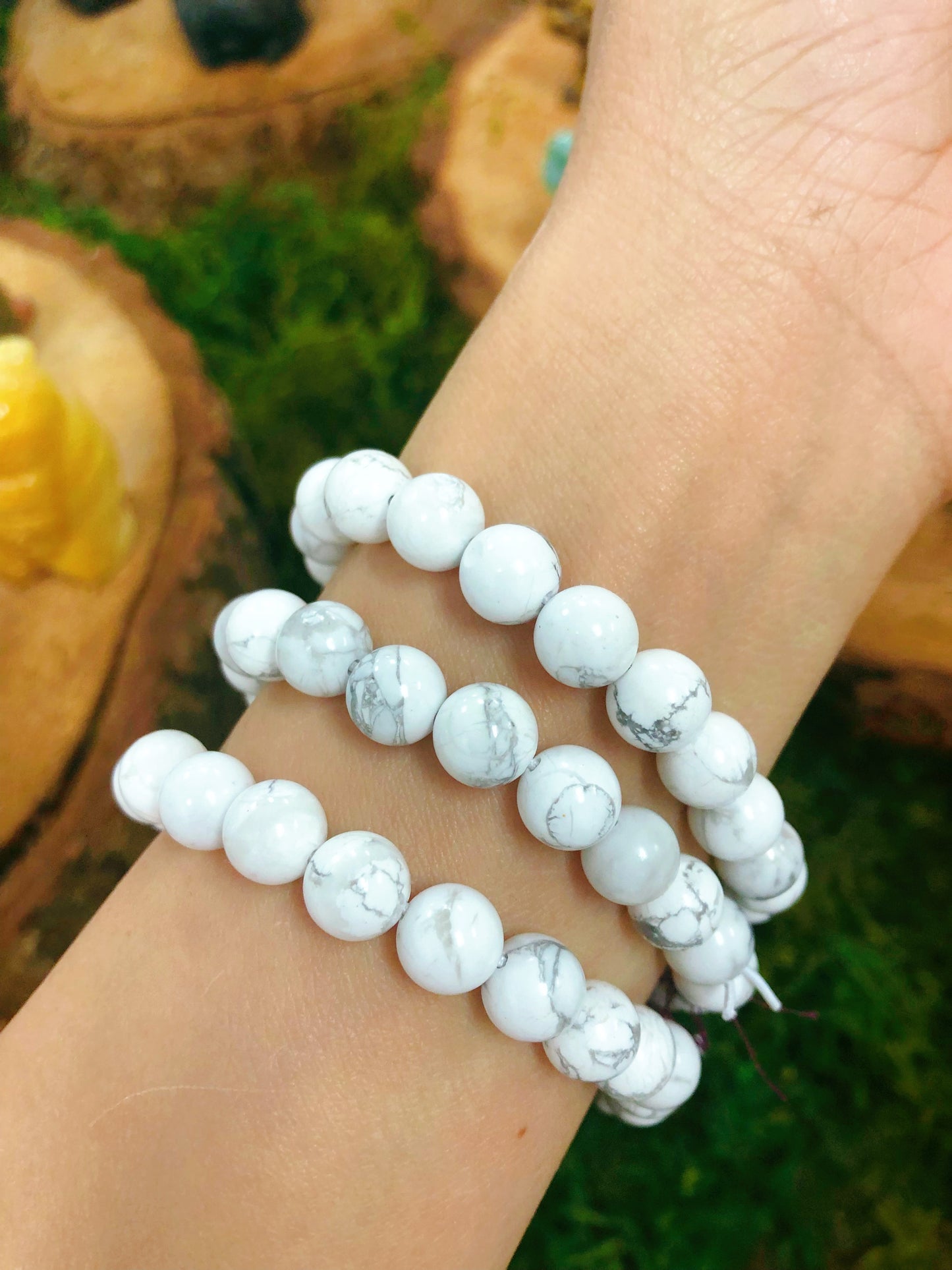White Howlite bracelet