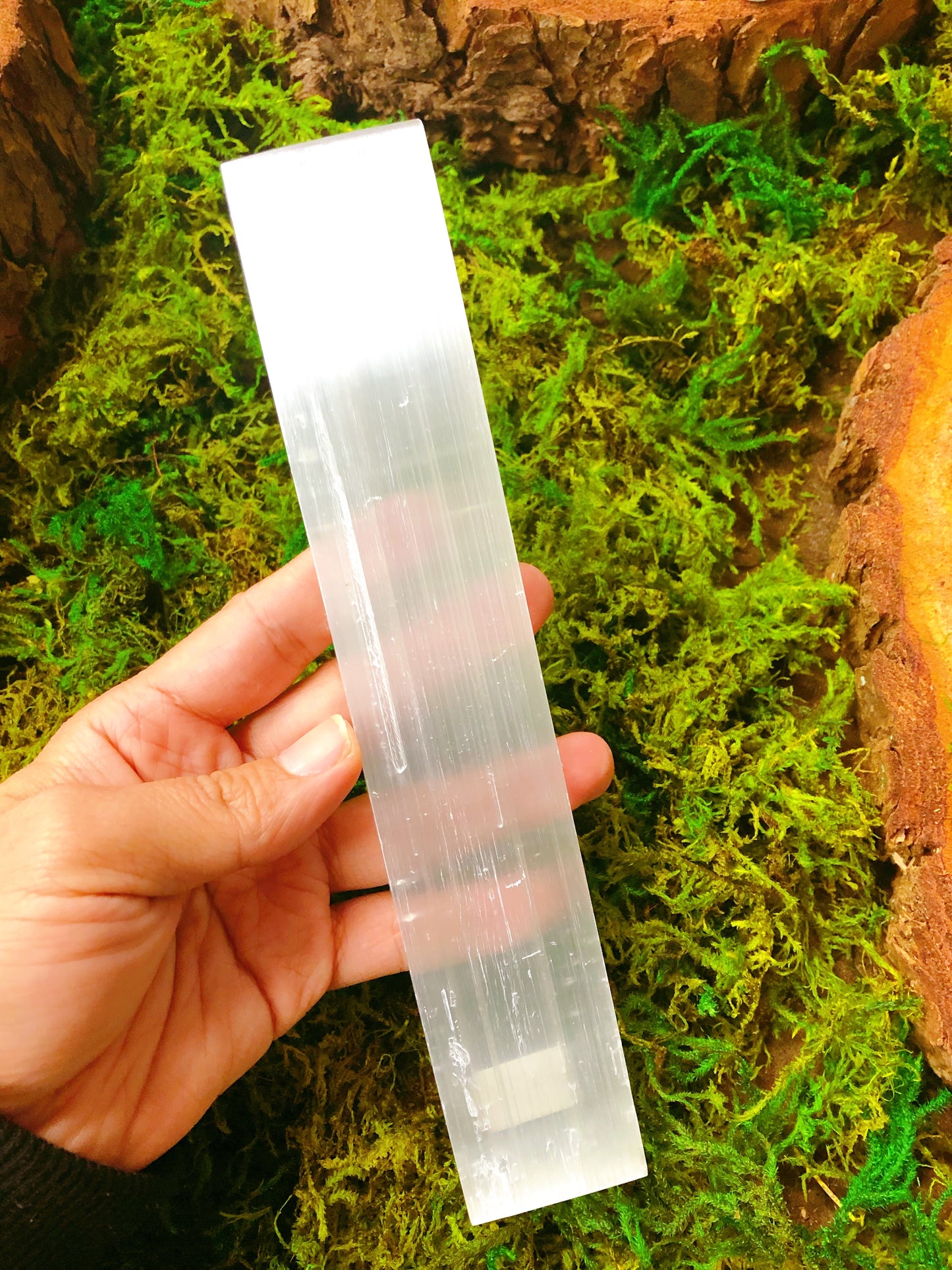 Selenite Flat Bar 8”