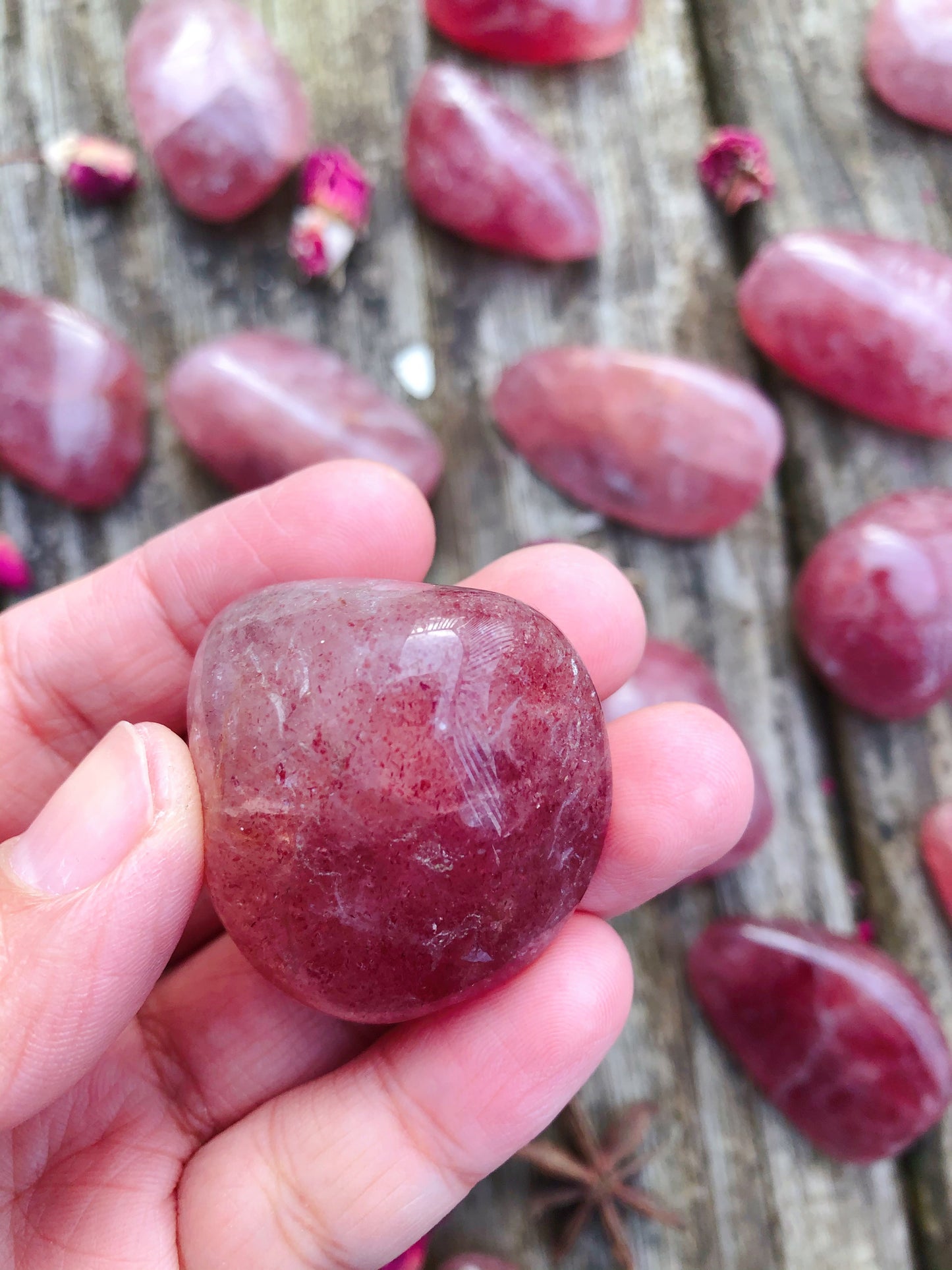 Strawberry Quartz Tumbled
