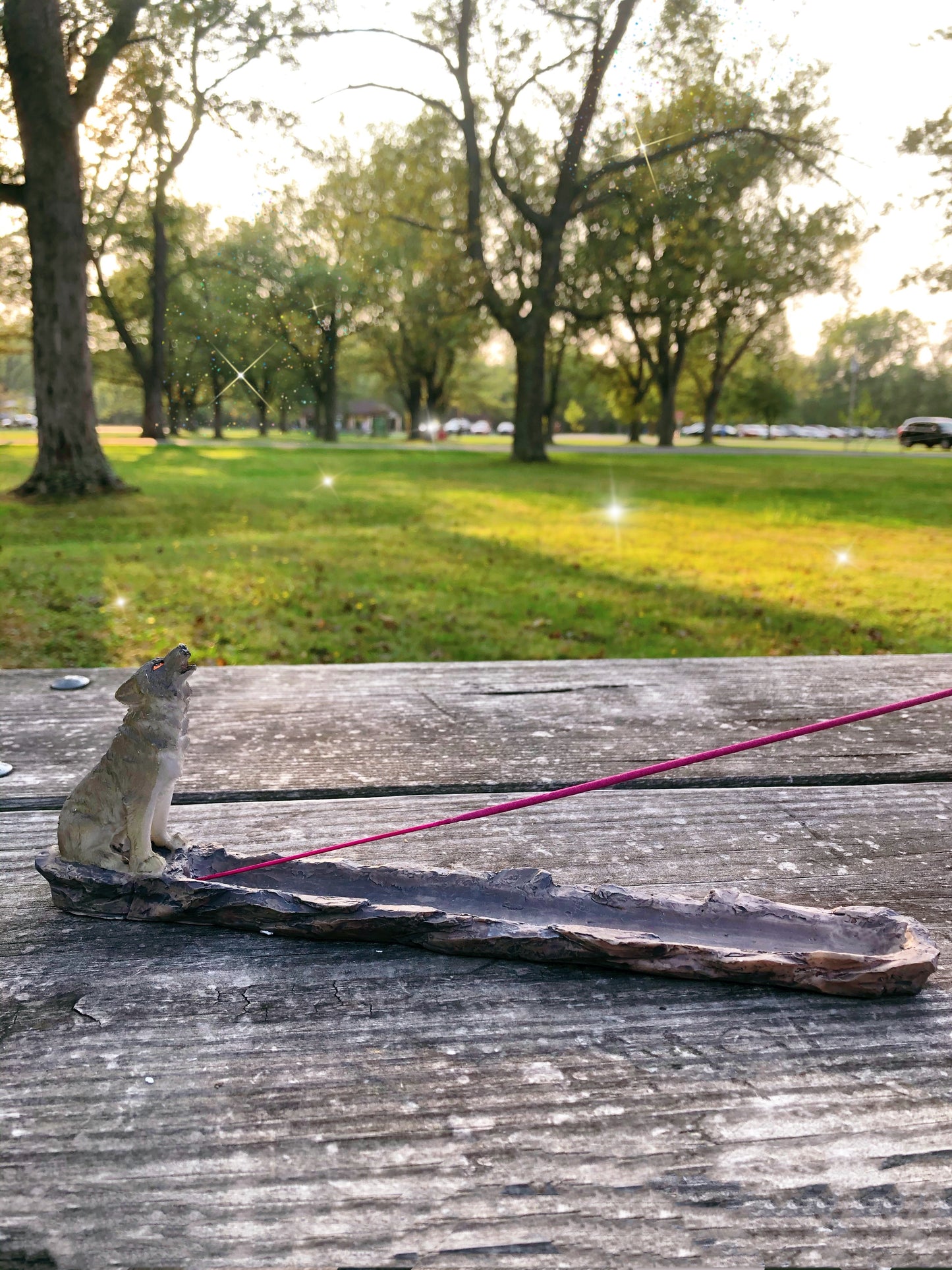 Howling Wolf Incense Holder