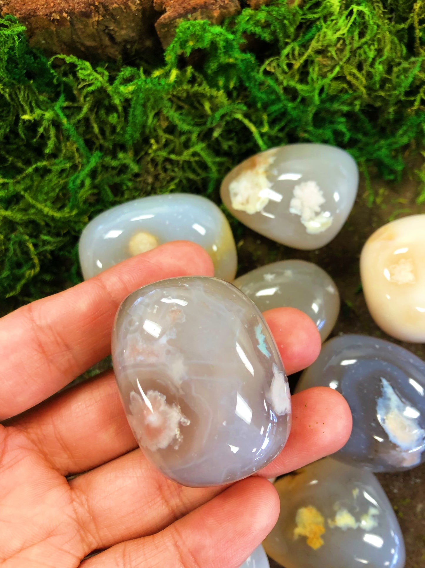 Flower Agate Tumbled