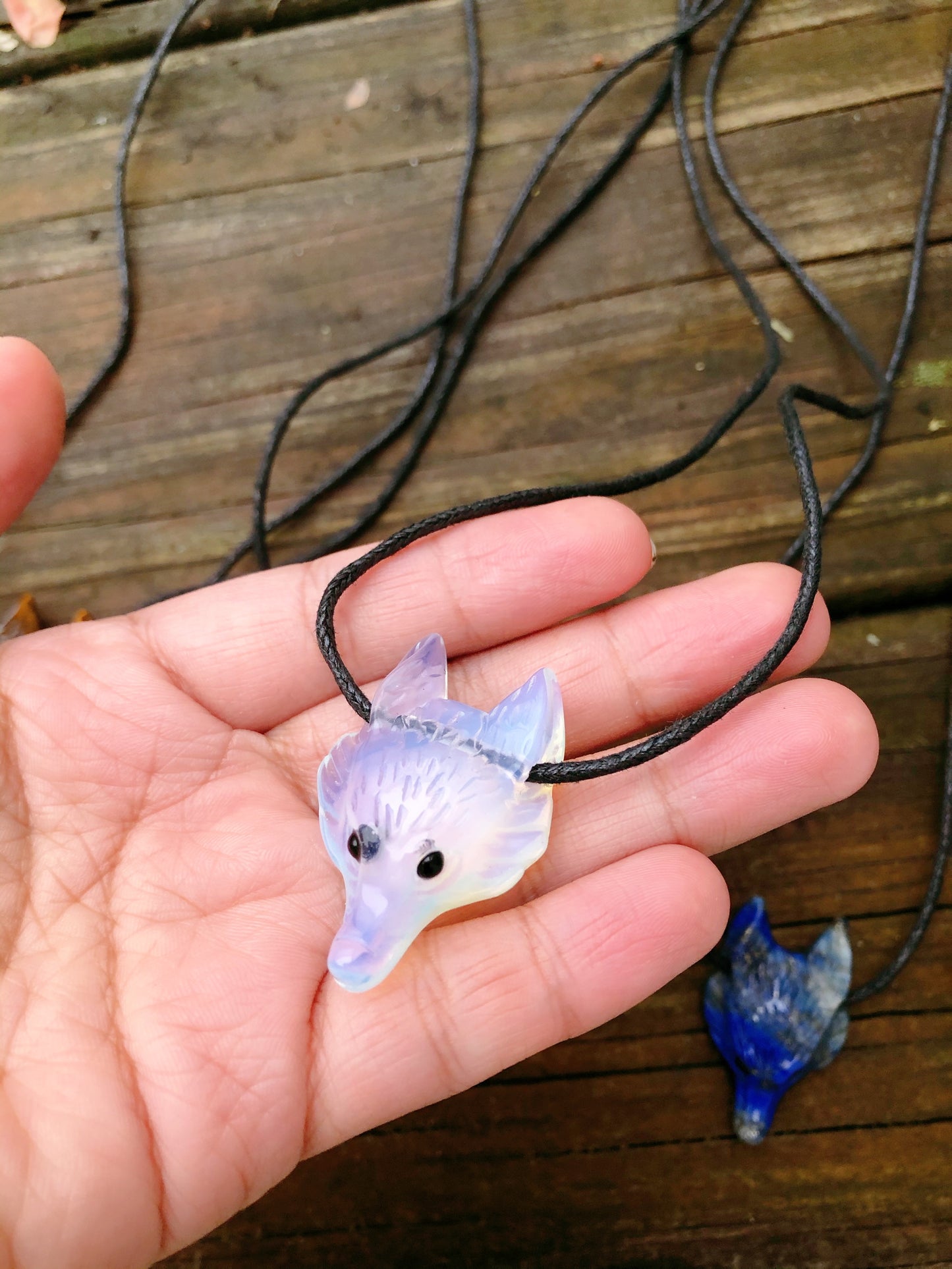 Wolf Carving Necklaces