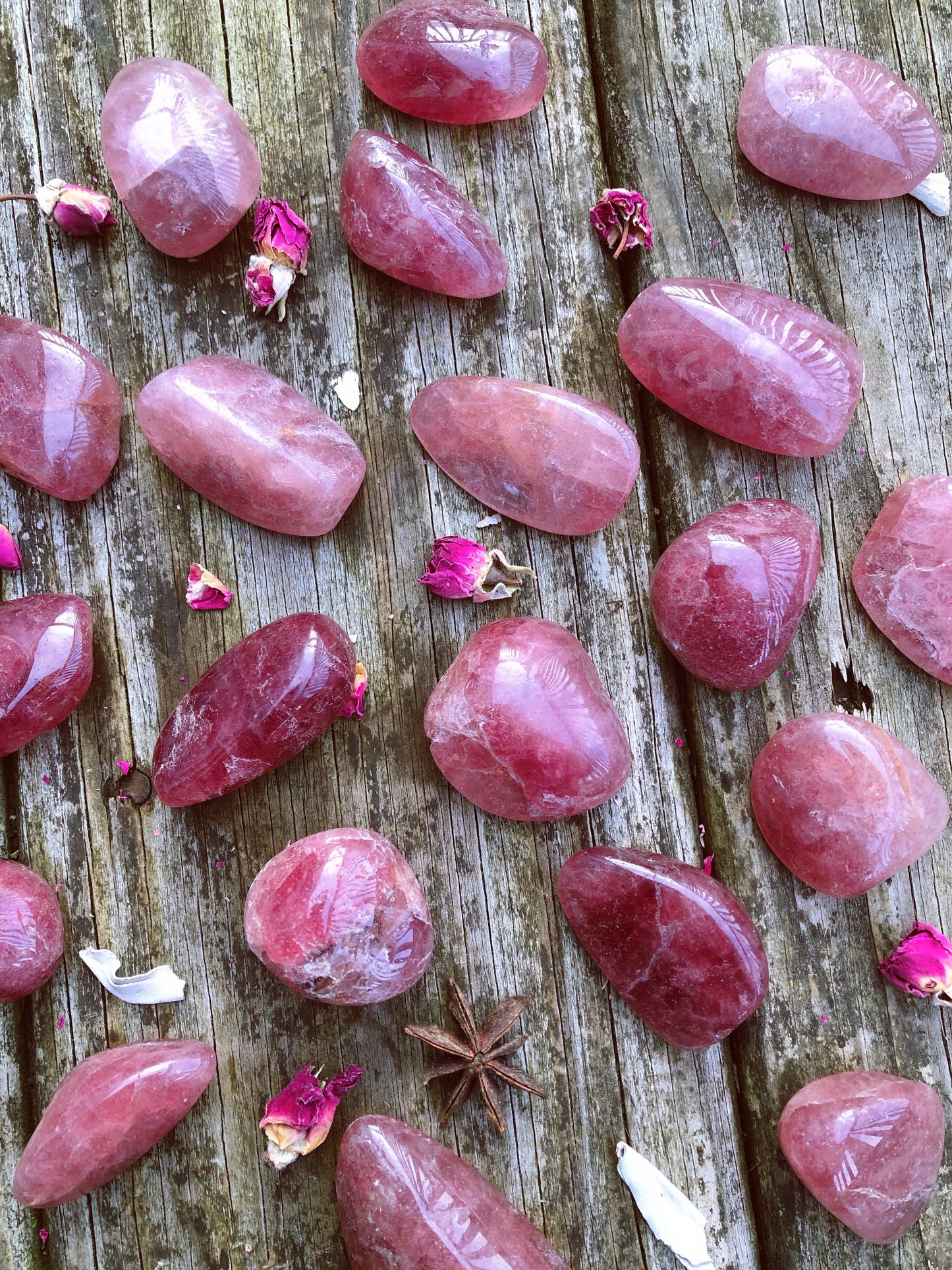 Strawberry Quartz Tumbled