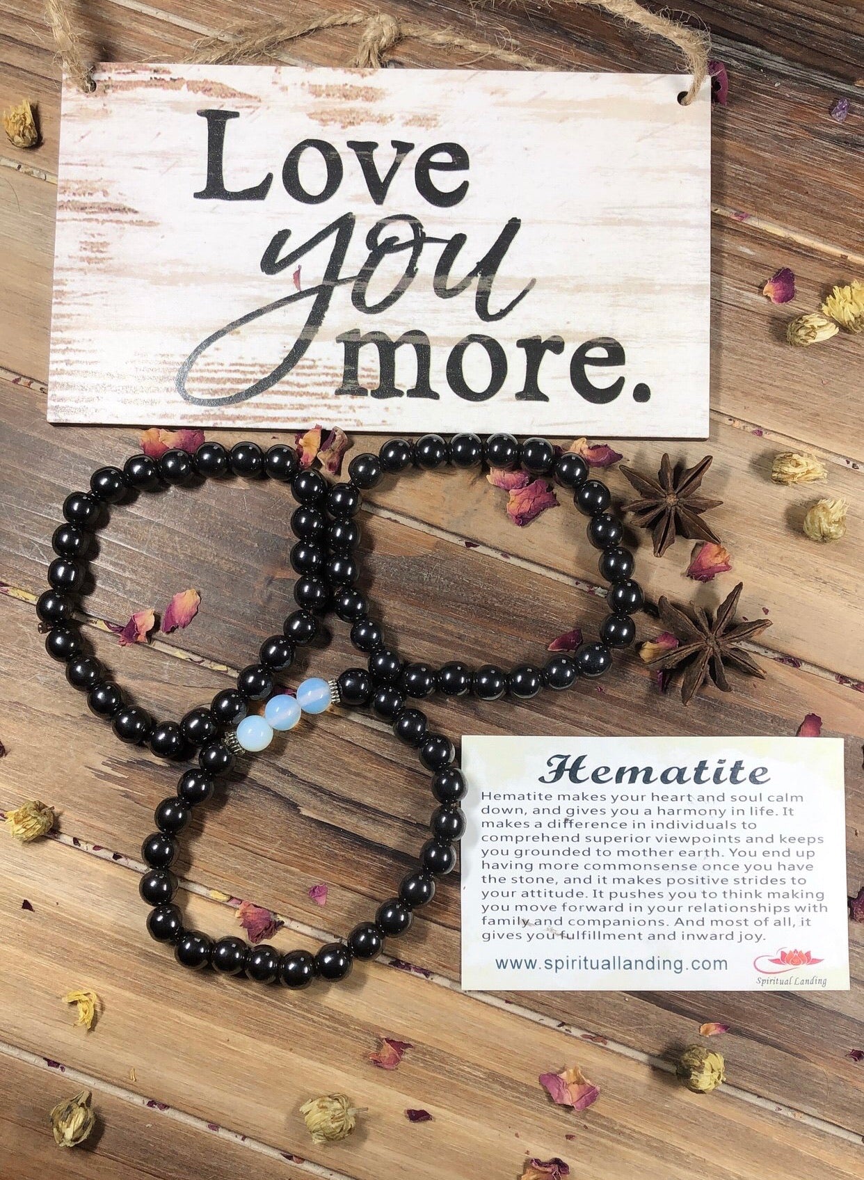 Hematite Bracelet Magnetic handmade