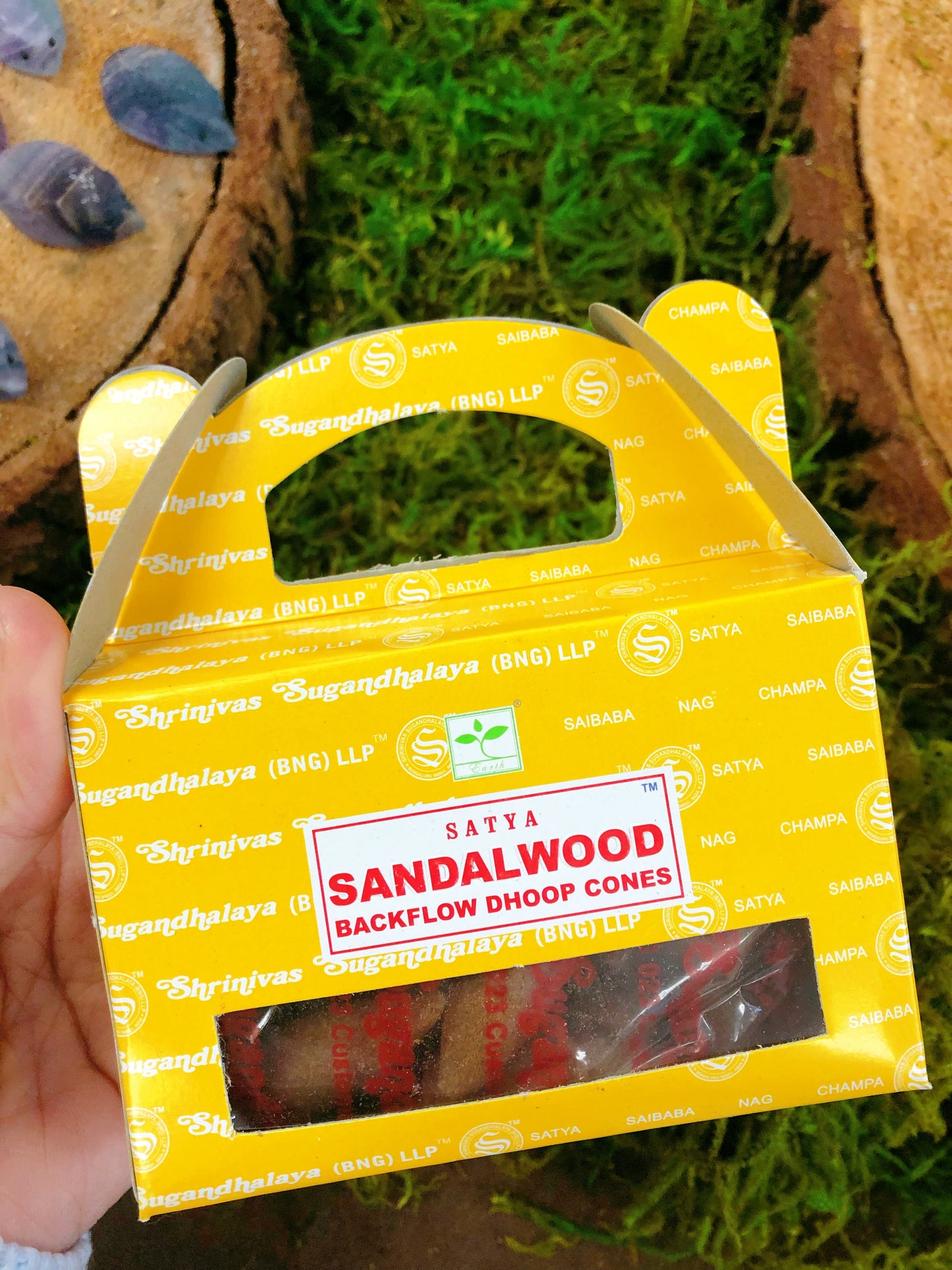 Backflow cones Sandalwood Nag Champa Palo santo dragon blood white sage rose lavender cone