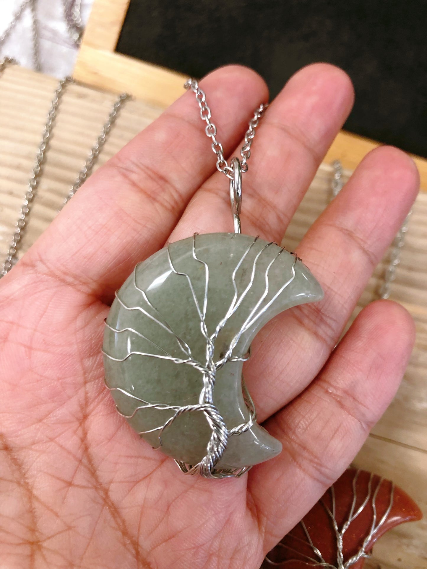 Silver Plated Moon necklace