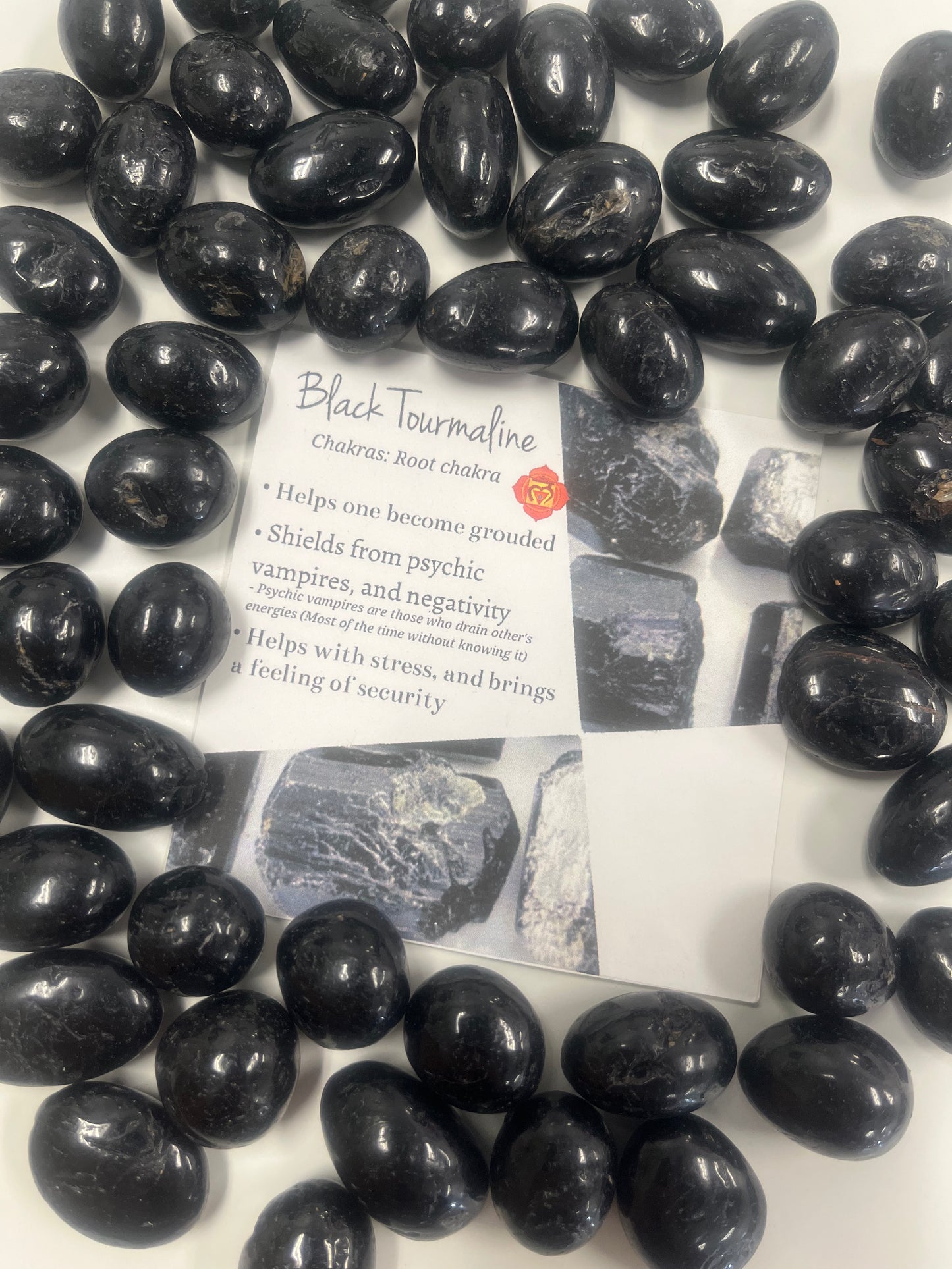 Black Tourmaline tumbled