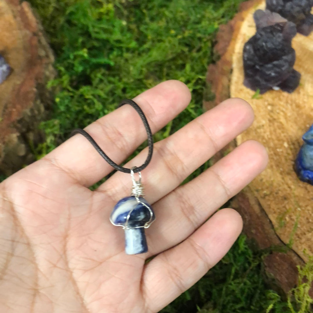 Mushroom Wrapping Necklace