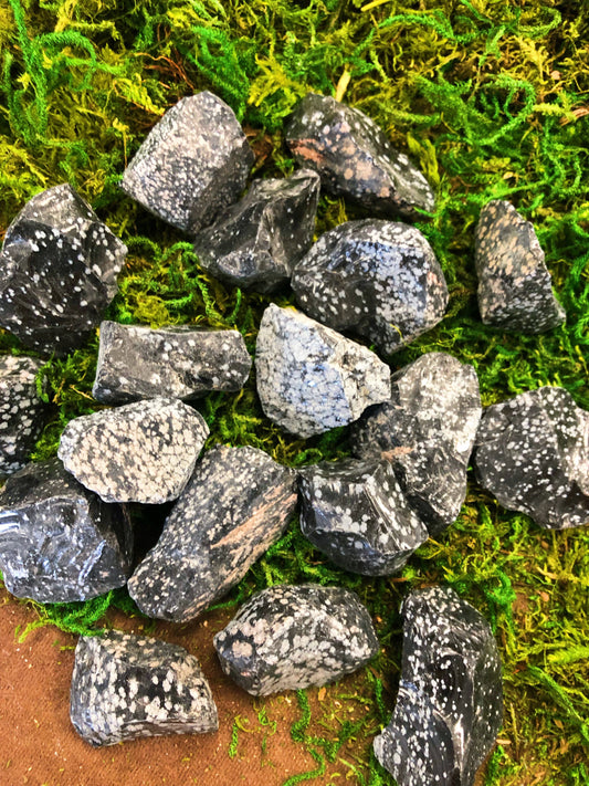 Rough Snowflake Obsidian