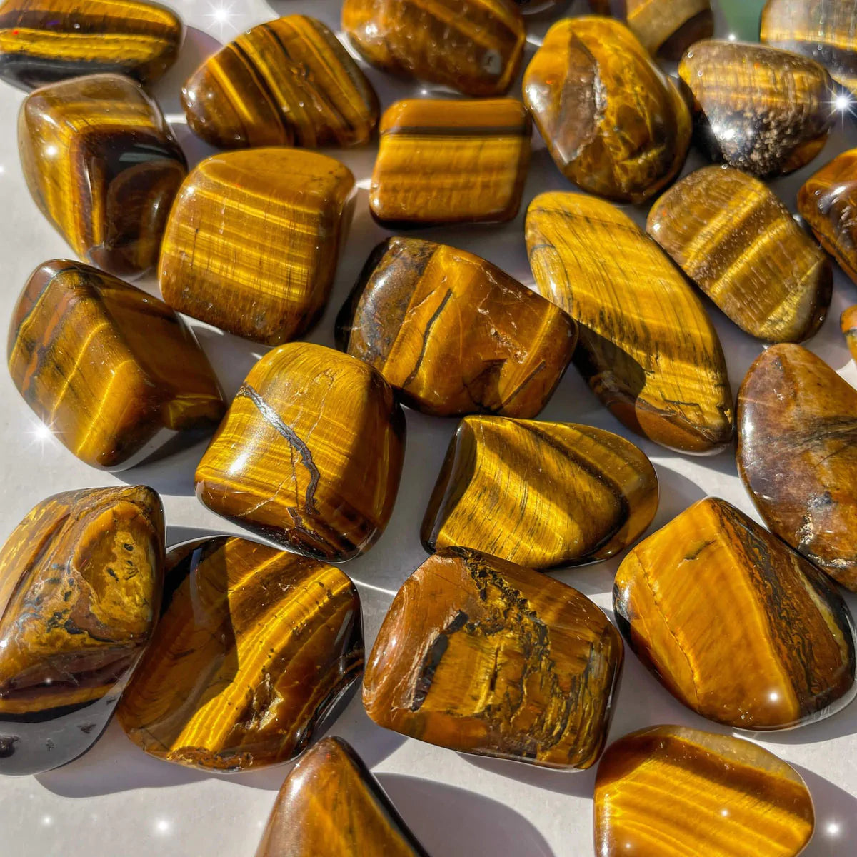 Tigers Eye Tumbled