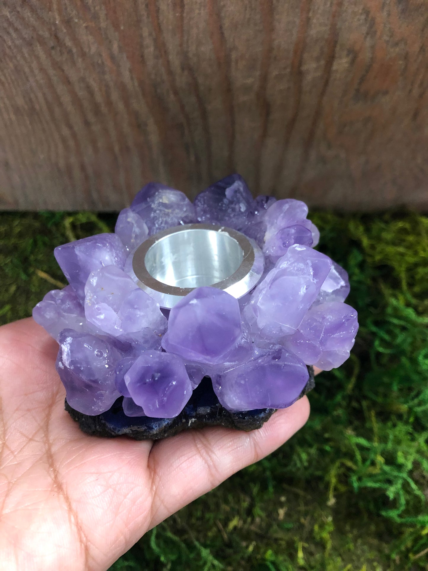 Crystal Point Chime Candle Holder