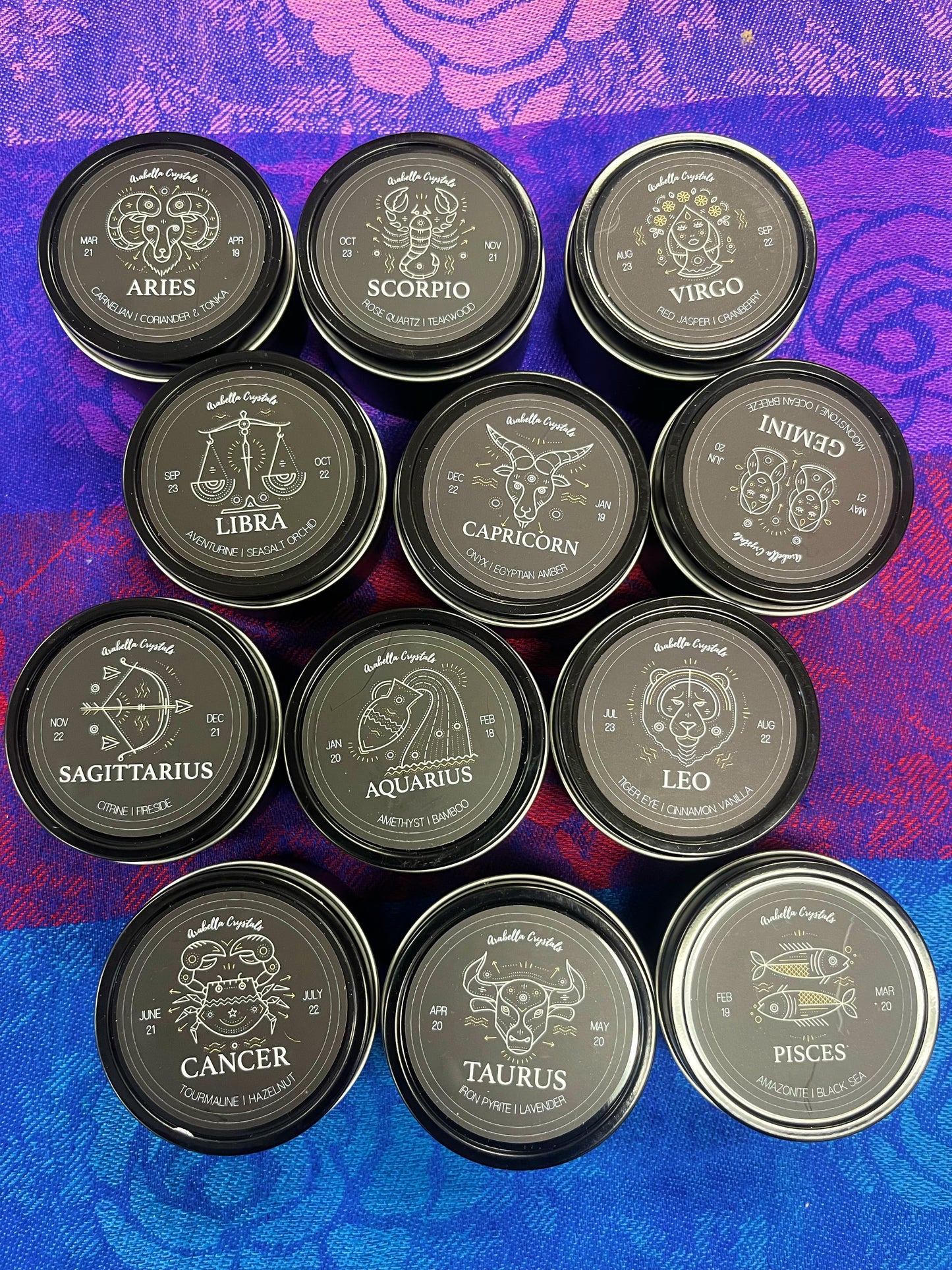 Zodiac Candle handmade