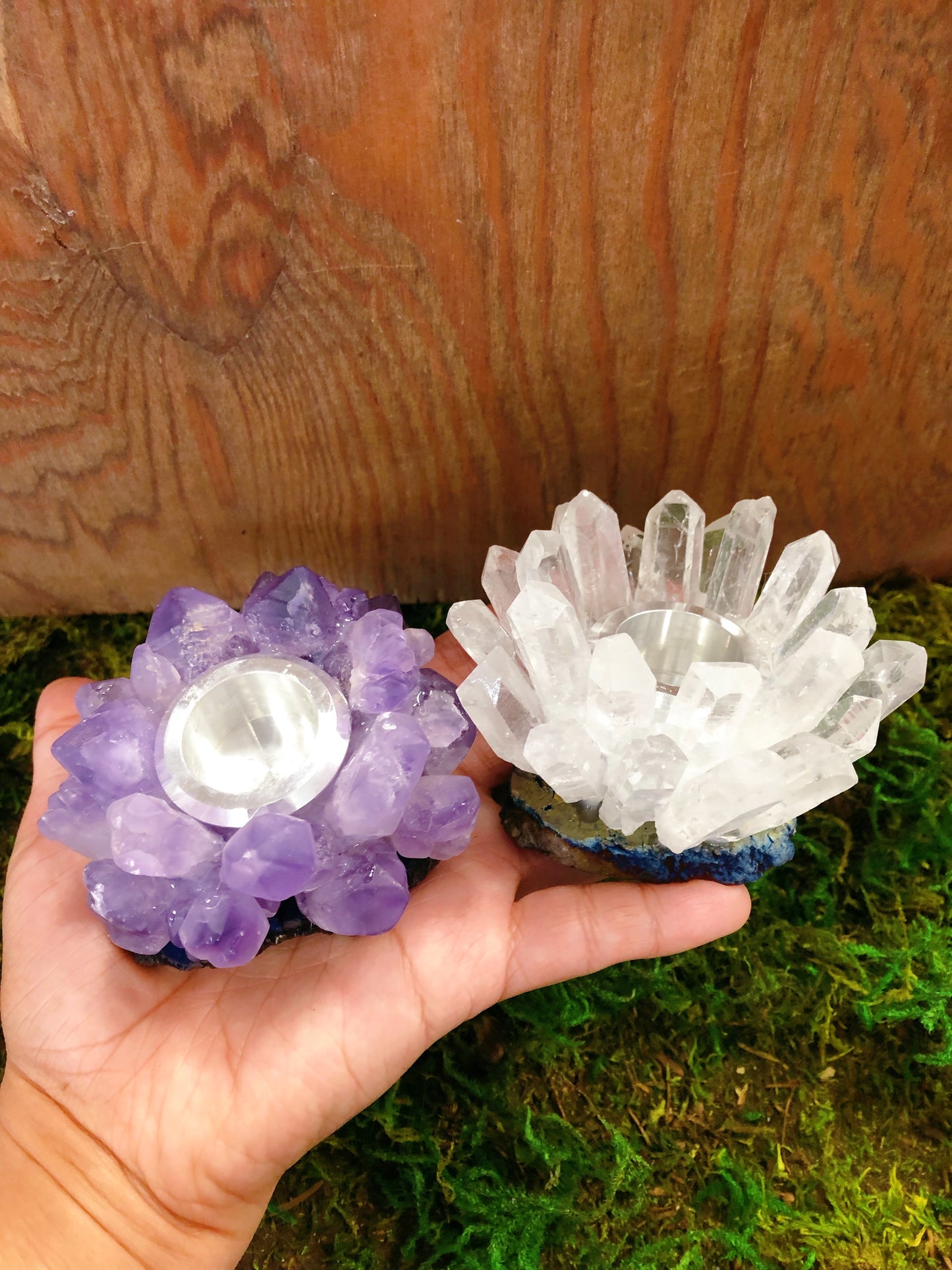Crystal Point Chime Candle Holder