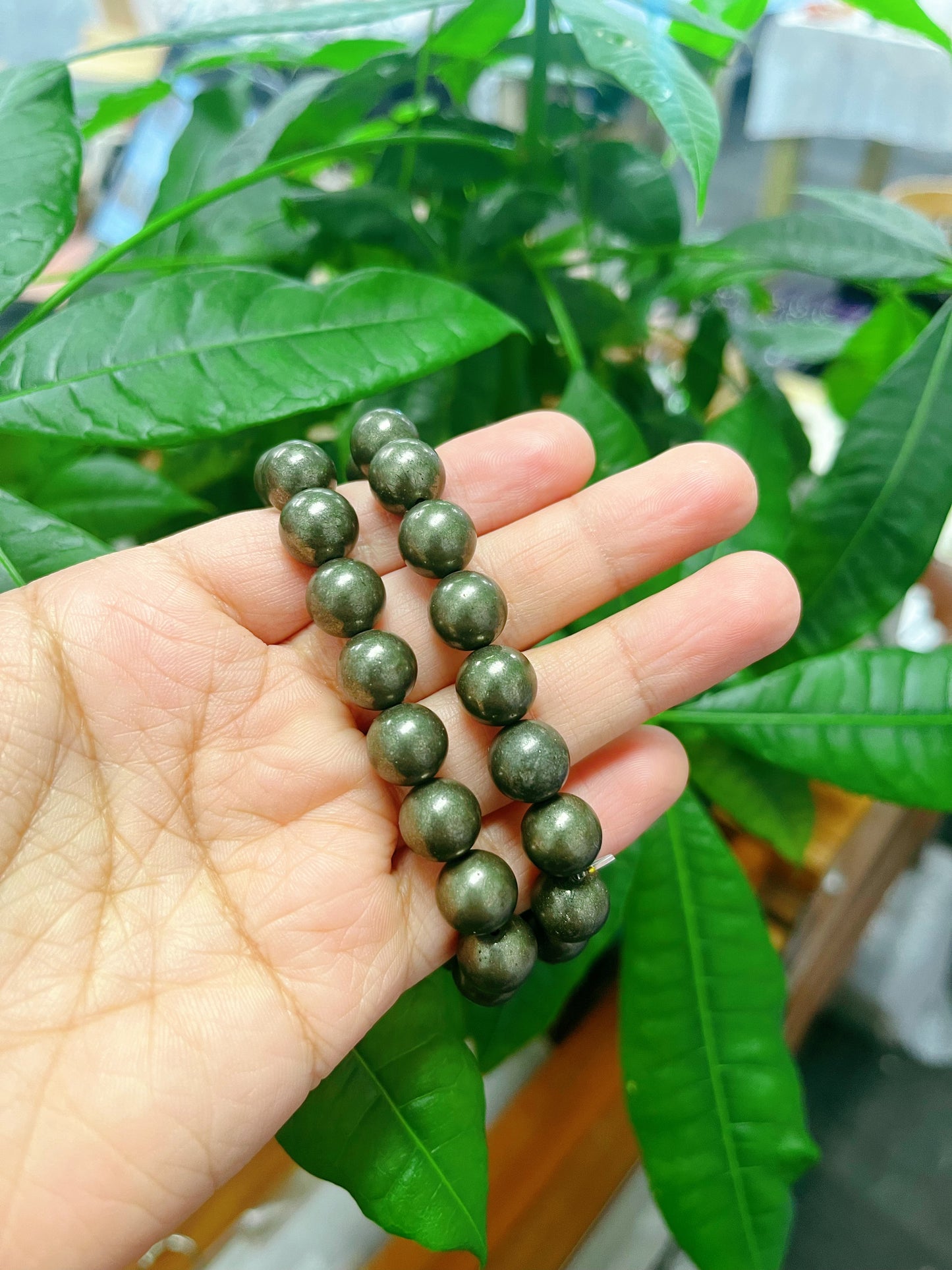 Pyrite Bead Bracelets
