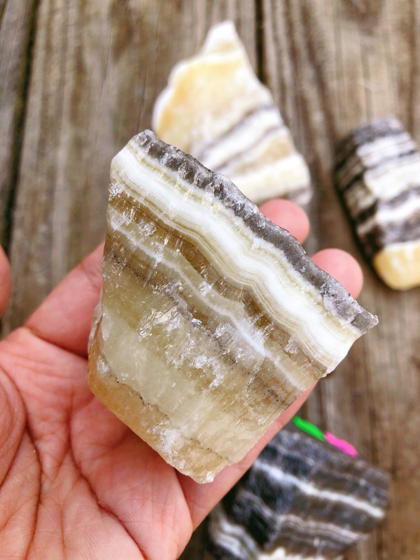 Zebra Calcite Small Rough