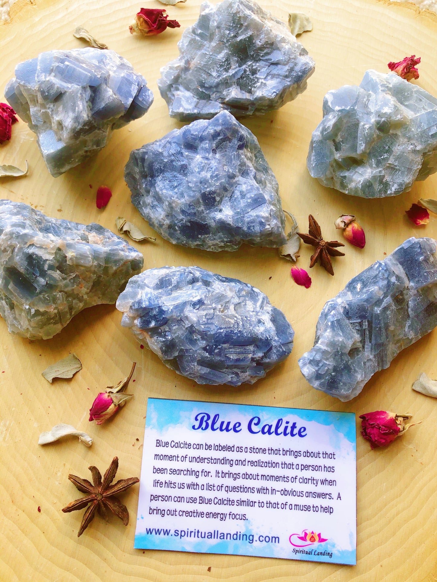 Blue Calcite Chunks