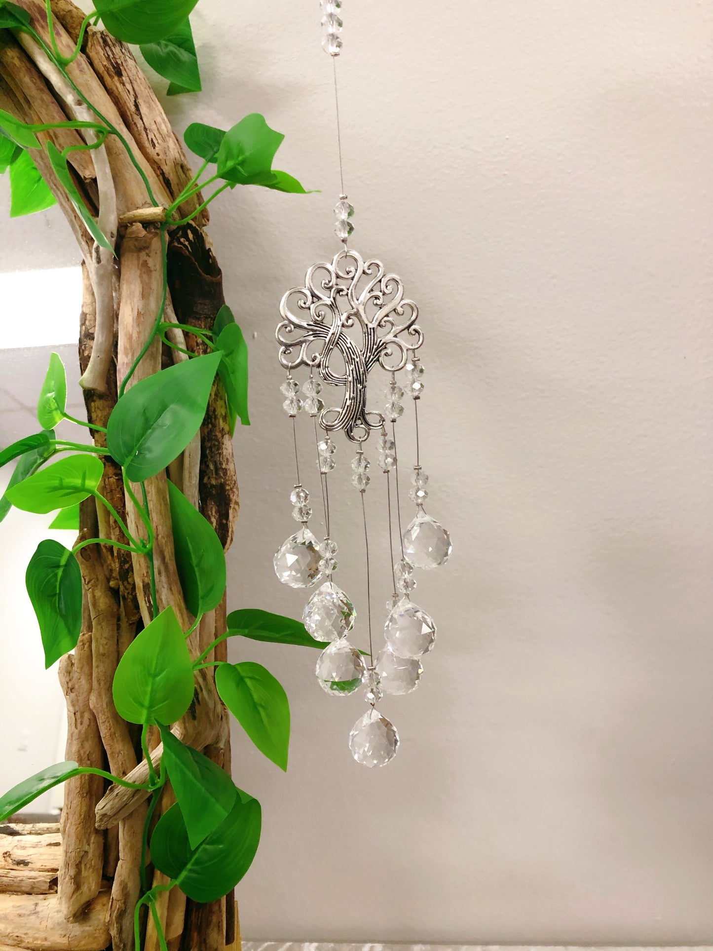 Dreamcatcher feather mobile chakra