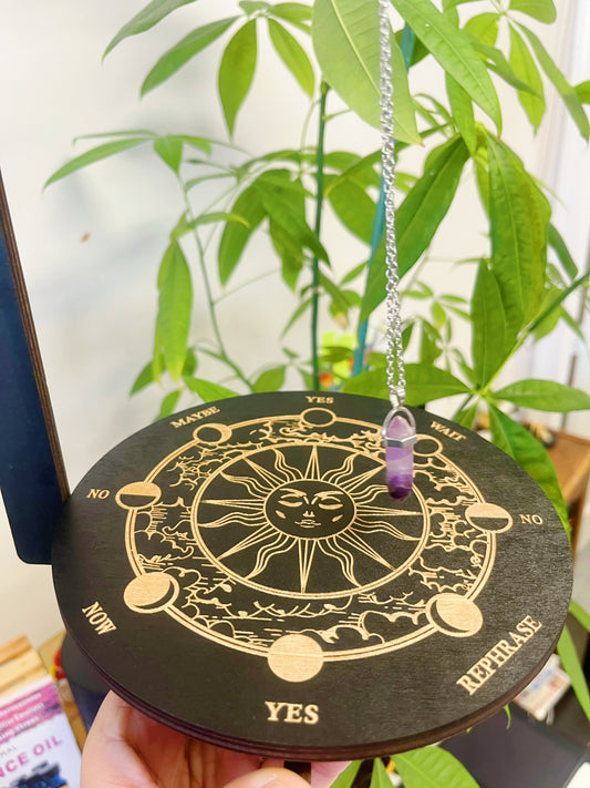 Pendulum Stand With Amethyst Pendulum