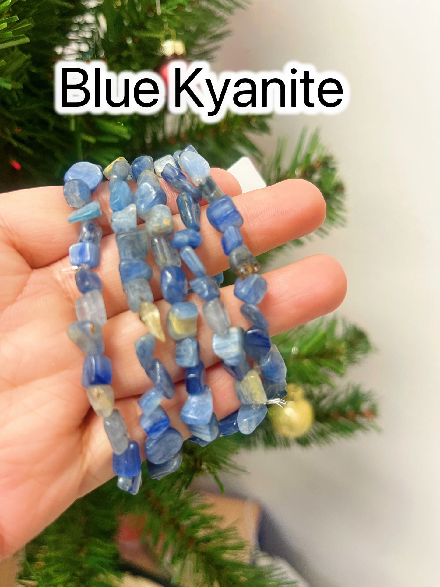 Blue Kyanite Pebble Bracelet