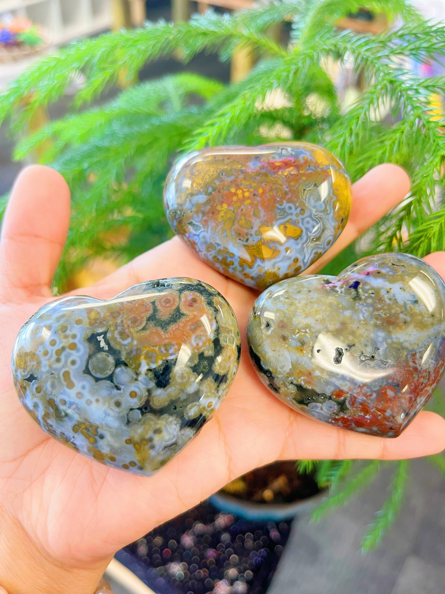 7th Vein Ocean Jasper Hearts