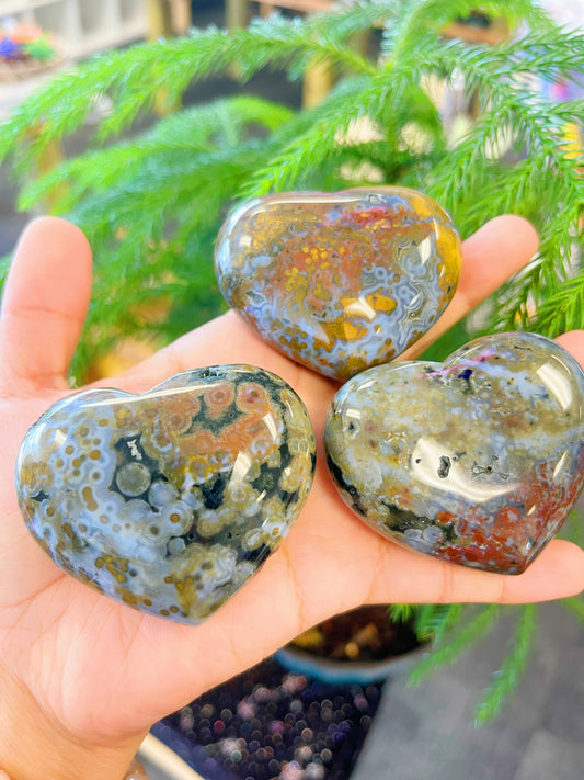 7th Vein Ocean Jasper Hearts