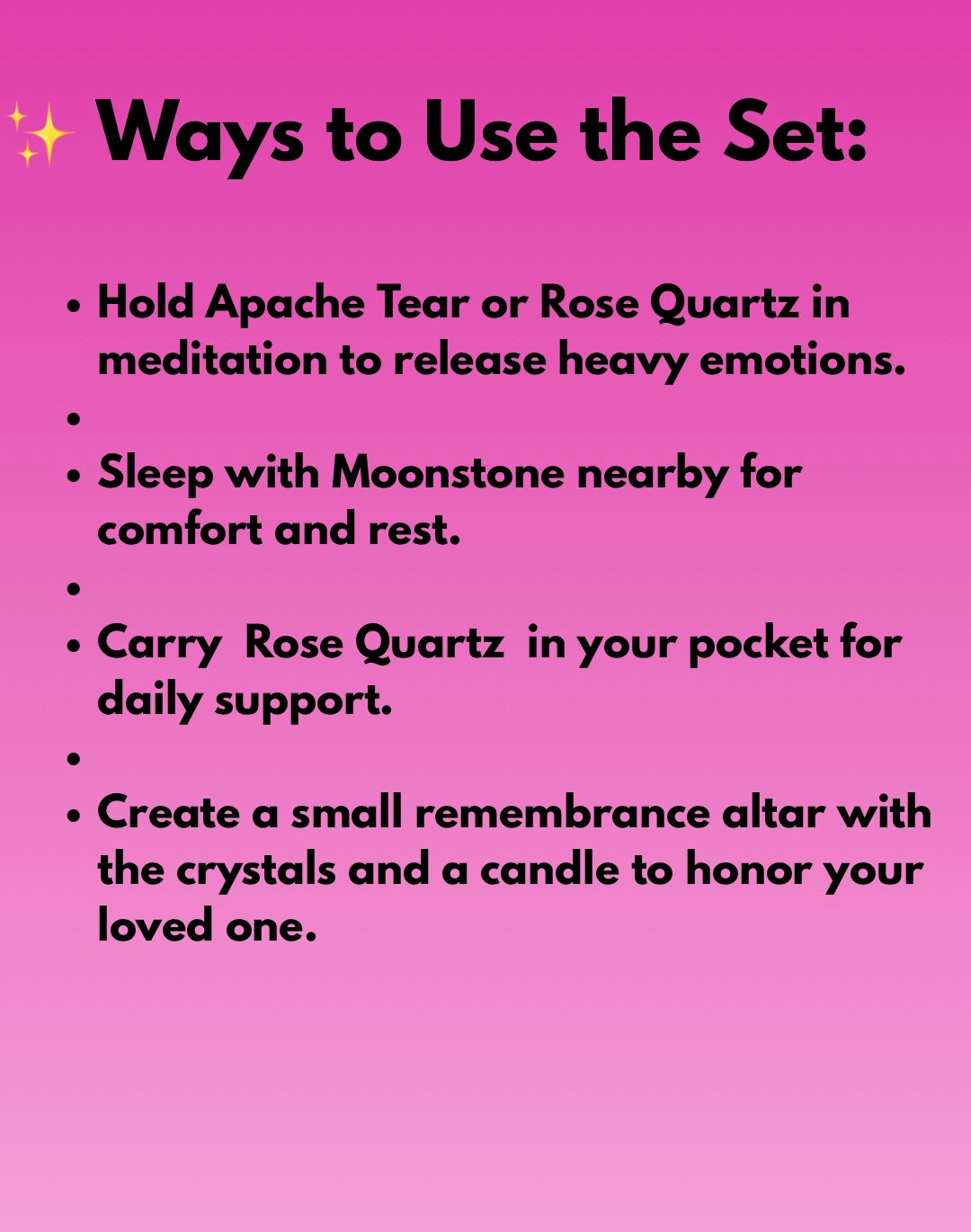 Grief Crystal Kit