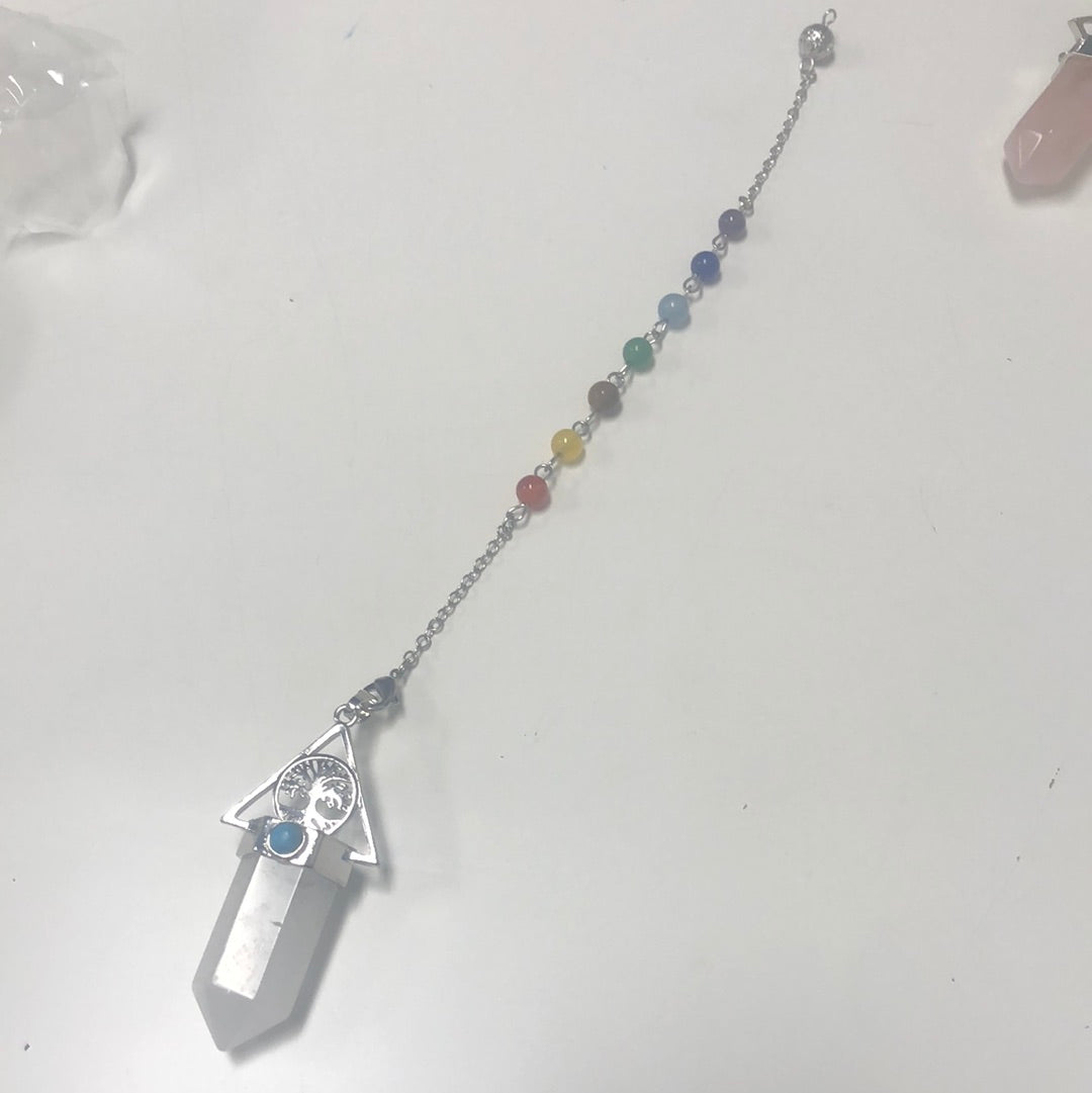 Tree of Life Crystal Point Pendulum