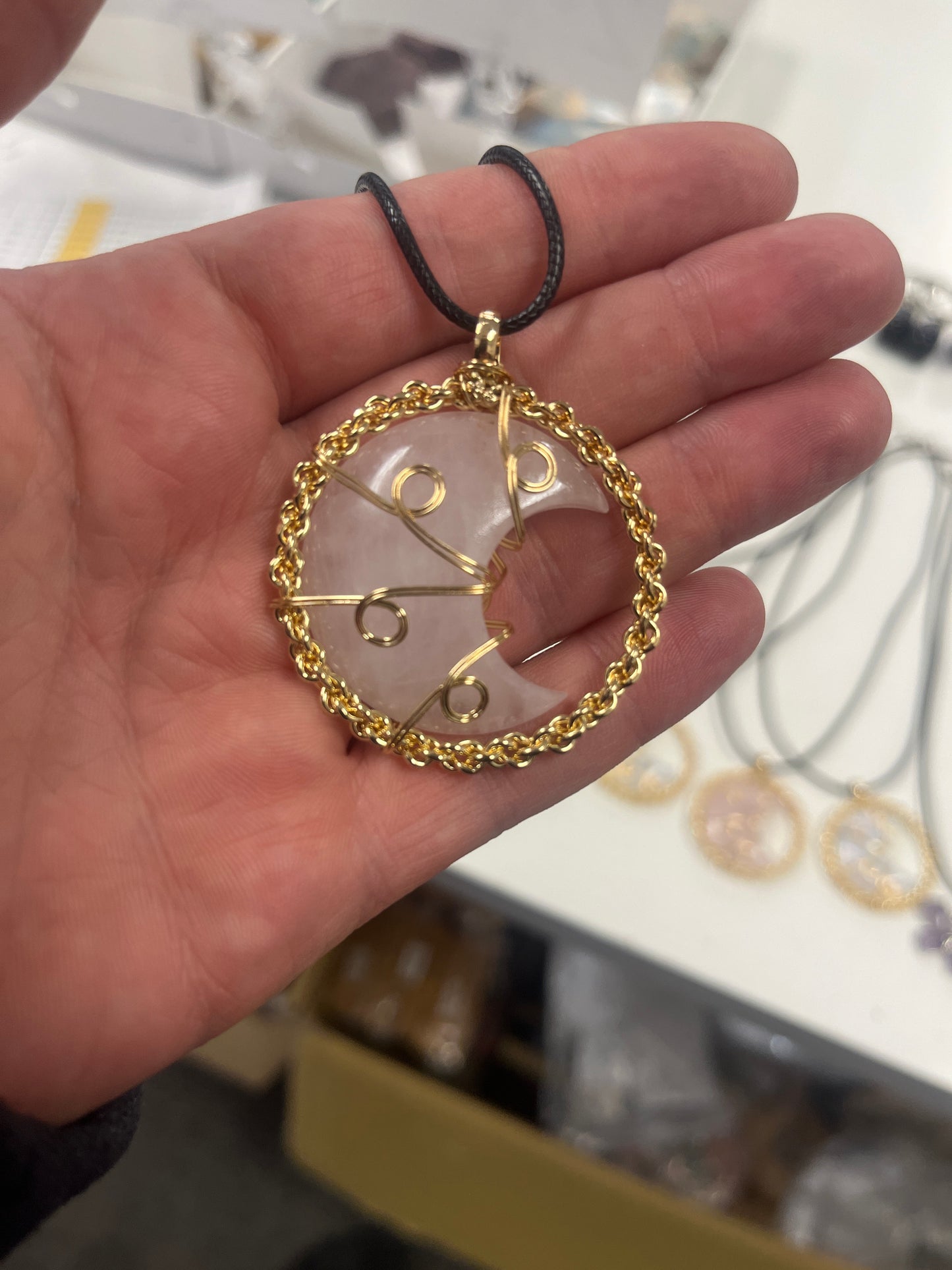 Gold Moon Necklace